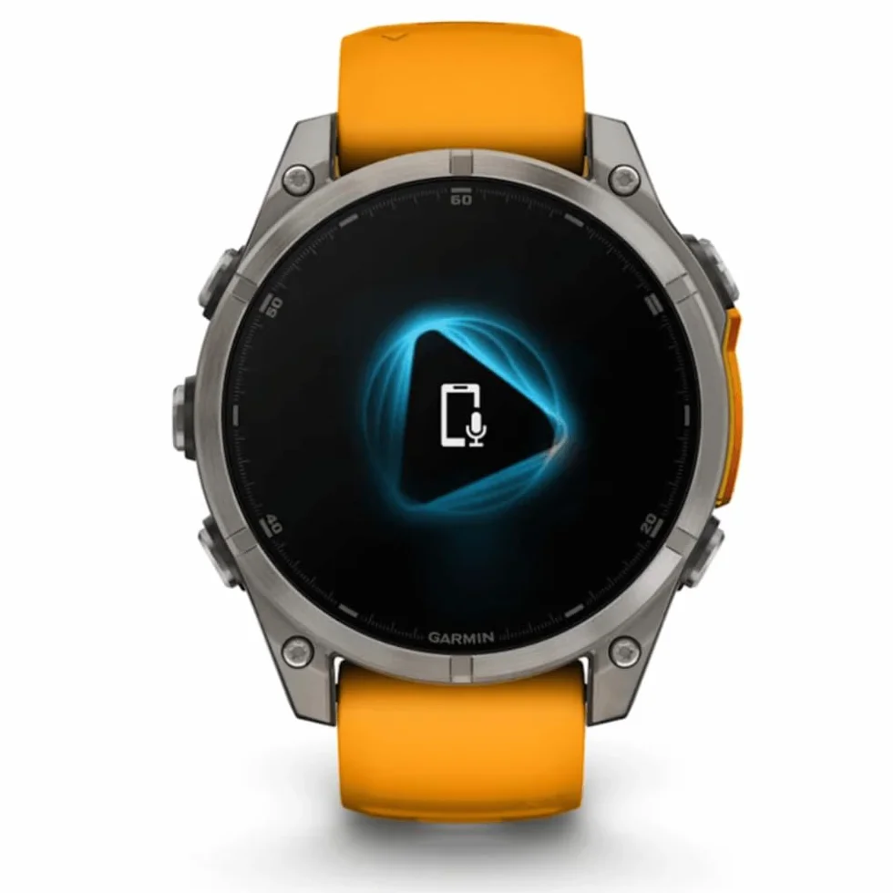 GARMIN FENIX 8-47 mm, AMOLED, SAPPHIRE TITANIUM ZE SPARKORANGE/GRAFITOWYM PASEM SILIKONOWYM