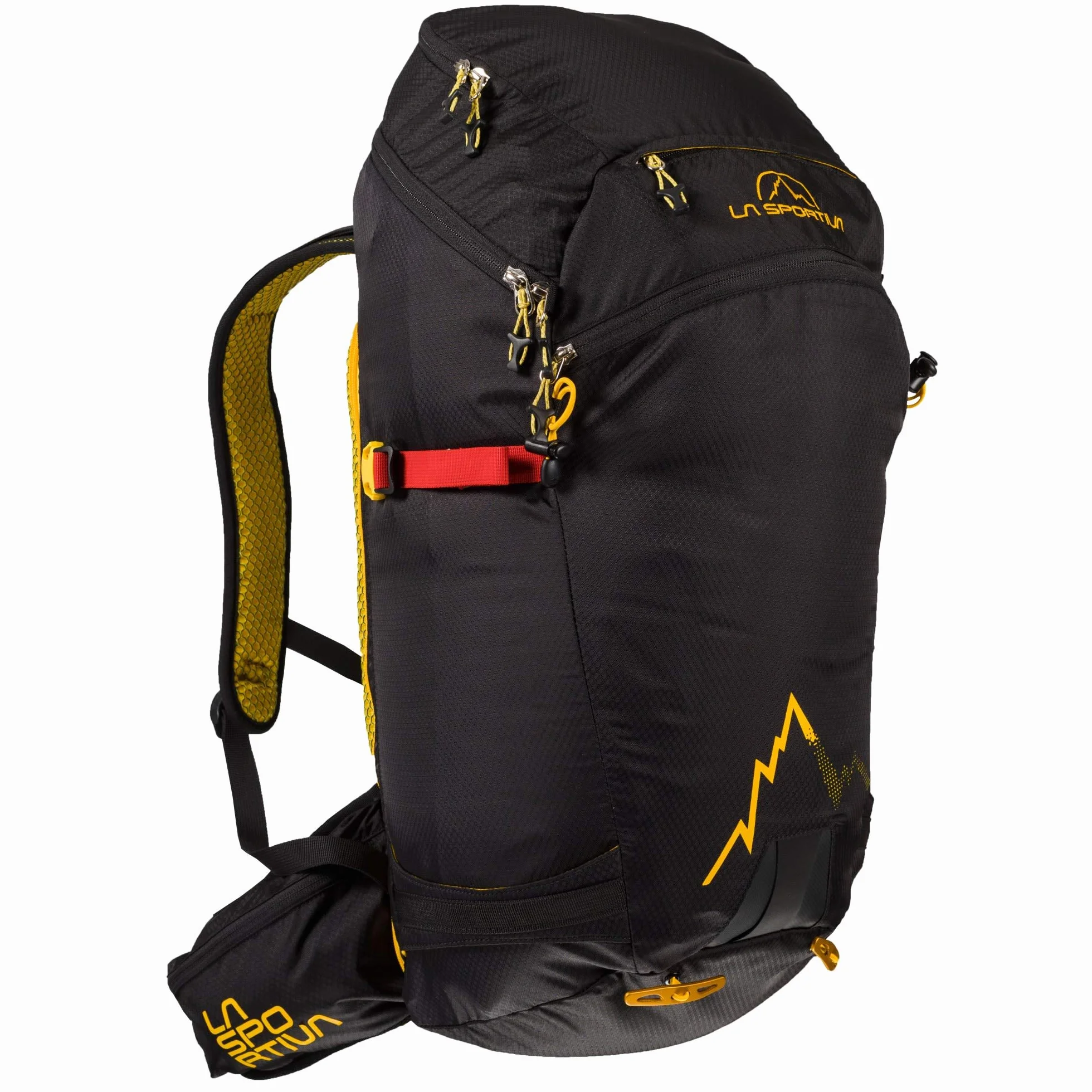 LA SPORTIVA Sunlite Backpack Plecak, Dorośli Unisex, Czarny/Żółty (Wielobarwny), Jeden Rozmiar