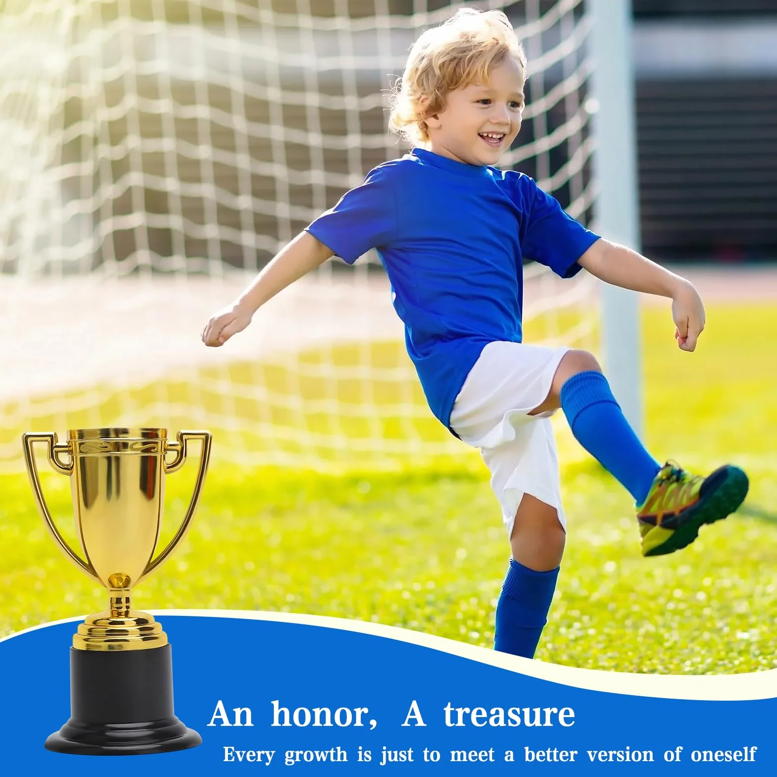 8 sztuk trofeów na prezent, mini złote trofea dla dzieci, tworzywo sztuczne, mini zwycięzcy puchary, puchar dla dzieci, na imprezę, jako upominek, urodziny dziecka, konkursy sportowe