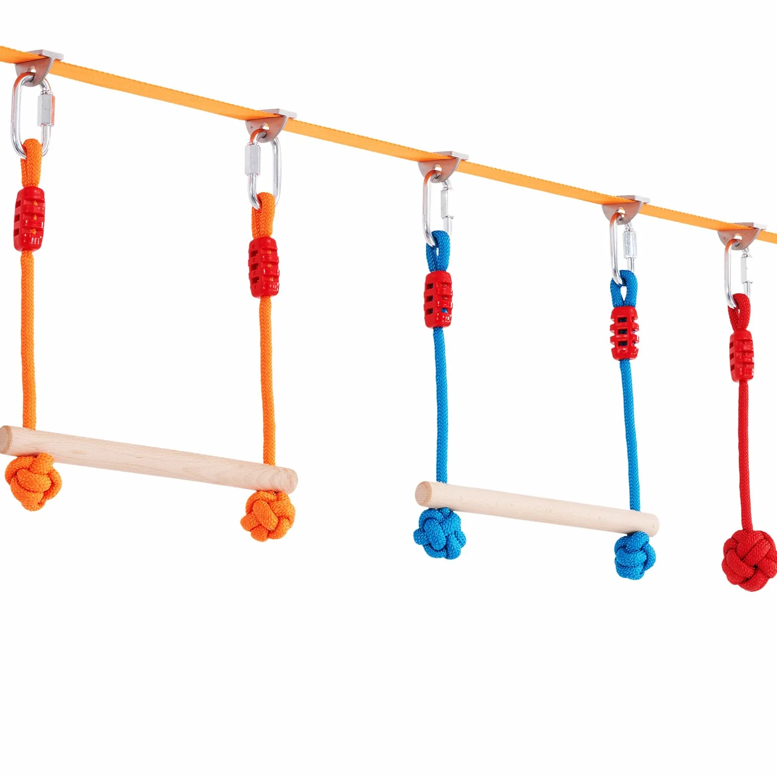 VEVOR Ninja Slackline zestaw przeszkód 2 x 18,29 m, udźwig 226,8 kg, tor przeszkód