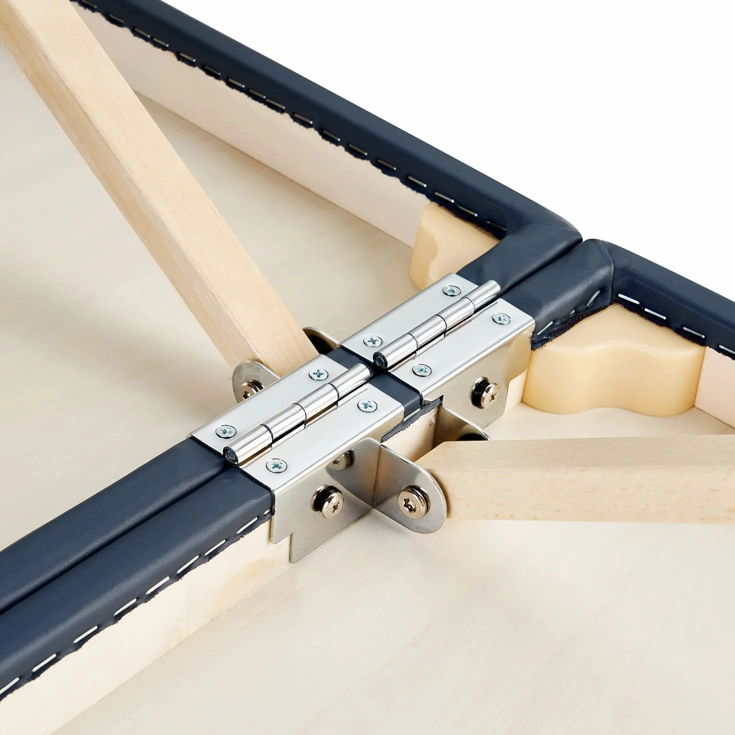 MASTER MASSAGE EQUIPMENT Phoenix Mobil składany leżak do masażu, 71 cm, zintegrowany system ogrzewania, łóżko do masażu, leżanka kosmetyczna, drewno i stół do noszenia, królewski błękit, średni