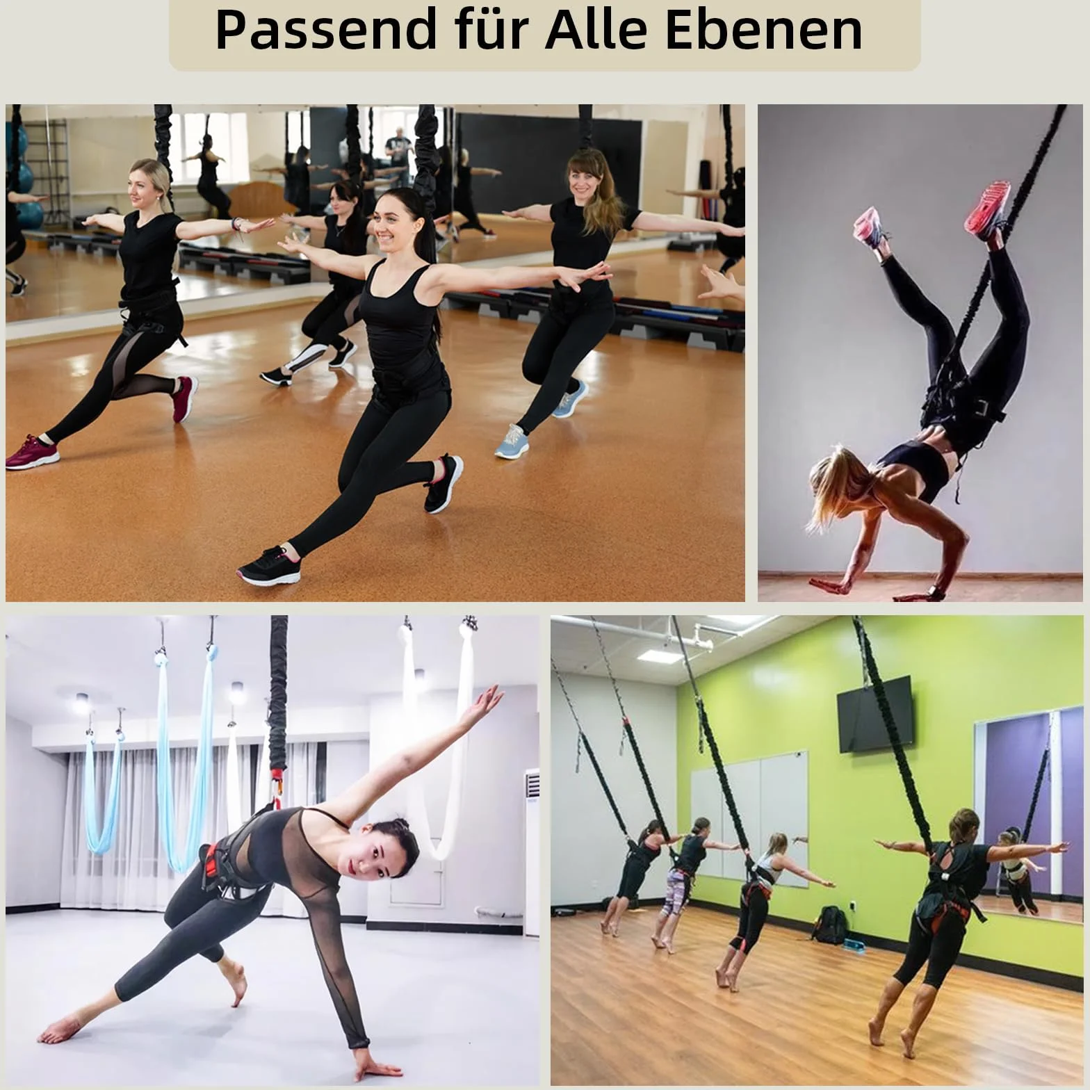 4DYoga Bungee zestaw taśm oporowych do dużych obciążeń trening fitness