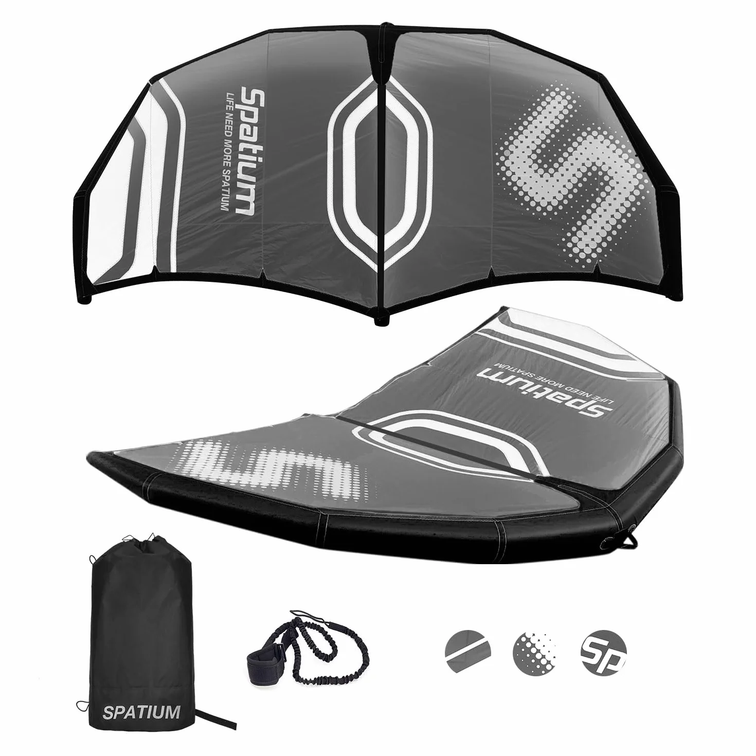 Spatium Surf Foil Wing z pompą, plecakiem i zestawem naprawczym 4m²/5m²/6m²
