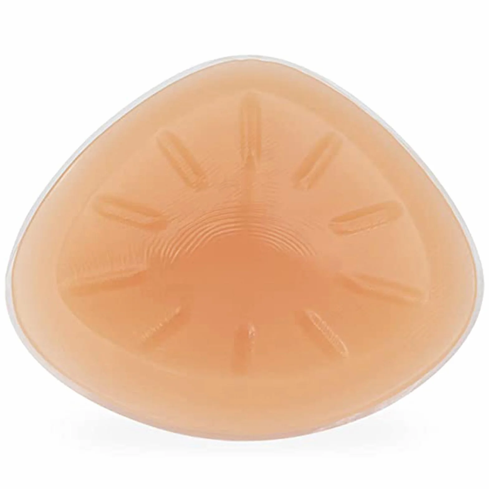 Silikonowe Protezy Piersi Trójkątne Samoprzylepne Biustonosz Miękkie Realistyczne Dla Mastektomii Transseksualistów Cosplay(500g/Piece, Nude)