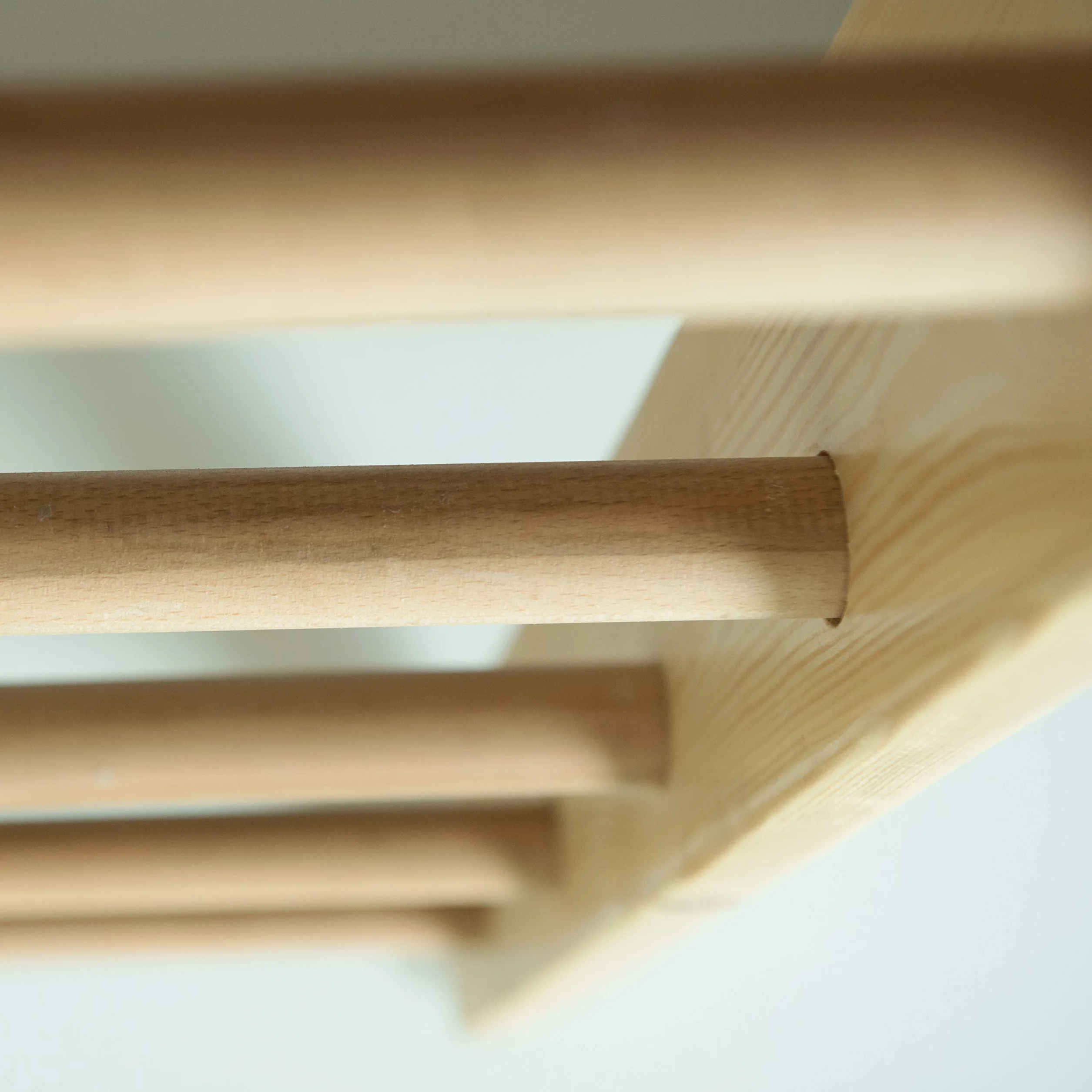 Ściana gimnastyczna drewniana "Kinder-1-220" – Drabinka Gimnastyczna dla Dzieci i Dorosłych, Wall Bar do Home Gym, Kids Room, Fitness, Ćwiczenia i Zabawa, Swedish Ladder, Wooden wall bar