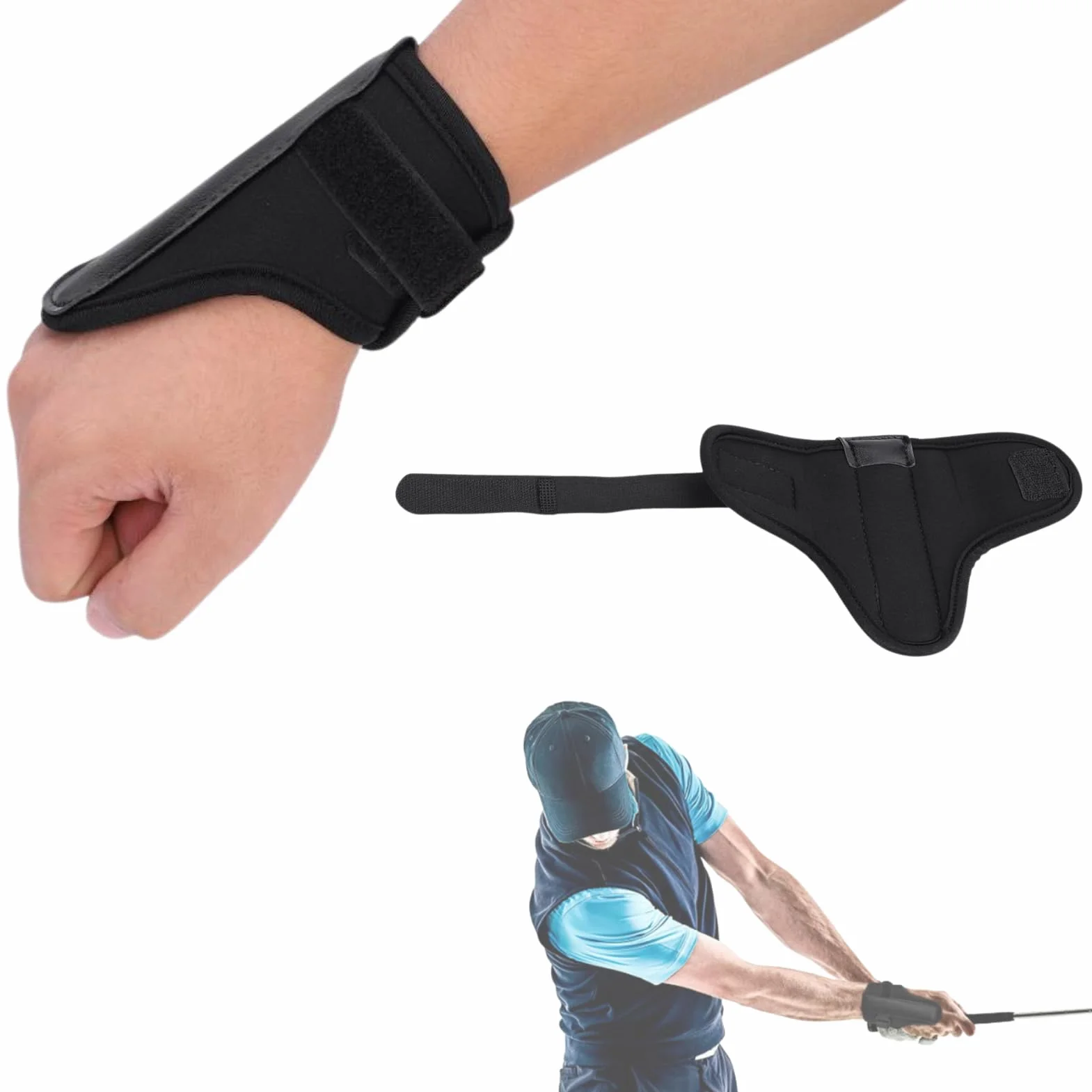 DEWIN Golfowa opaska na nadgarstek, uchwyt na stabilizator treningowy, korektor huśtawki, akcesoria do trenera dla golfistów