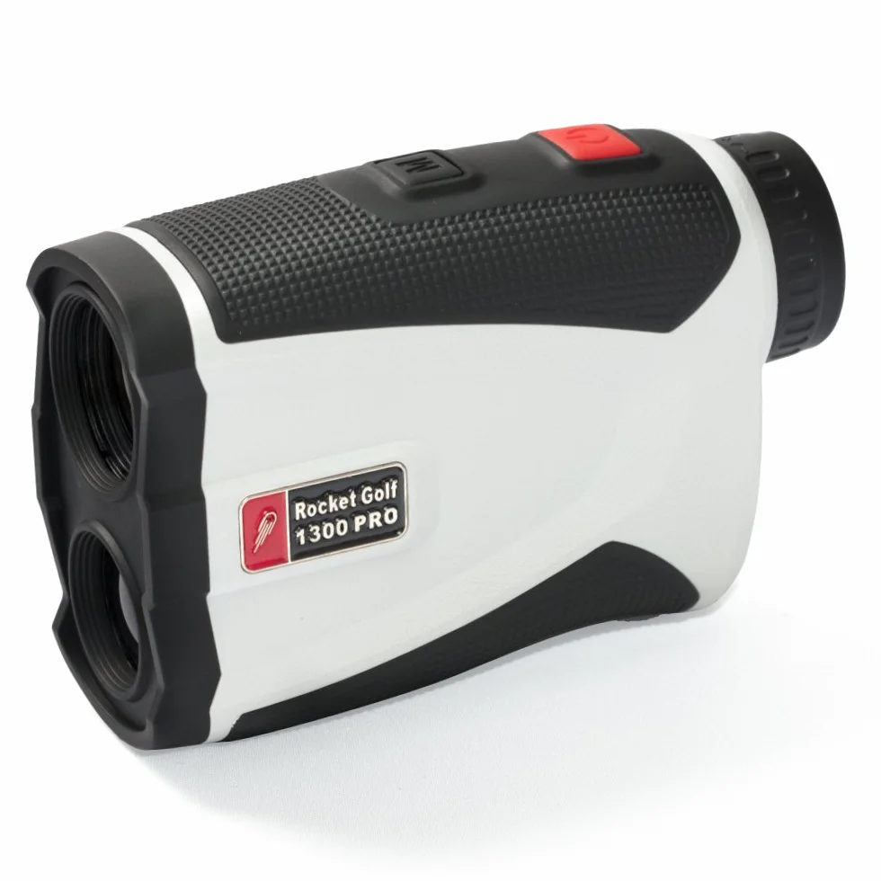 Birdie Pro White – dalmierz laserowy do golfa RocketGolf – 1300 m, FlagFinder, wibracje – wodoodporny, golf, polowanie, laser klasa 1