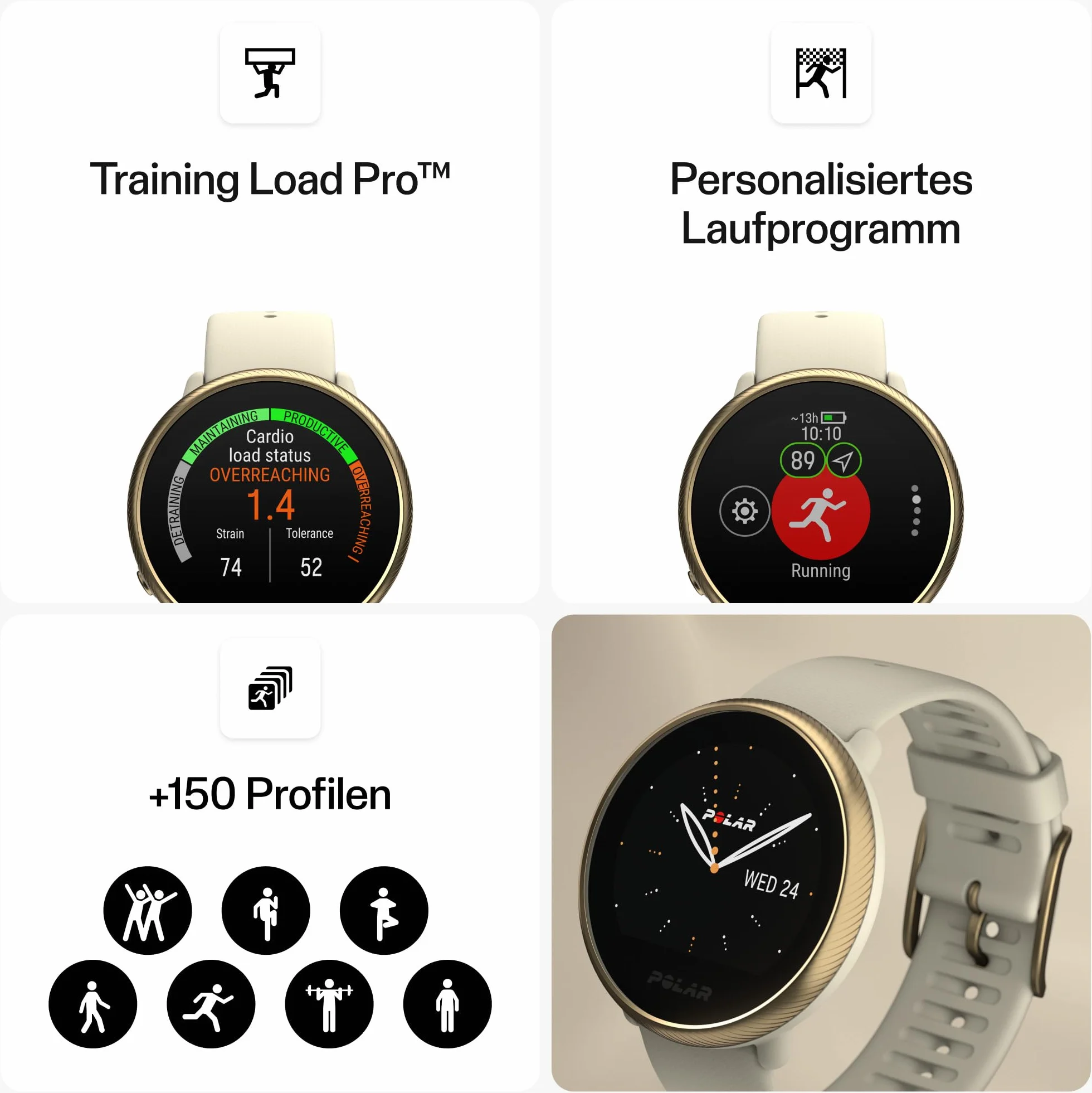 Polar Ignite 2 Zegarek sportowy GPS Pomiar tętna Monitorowanie snu Funkcje inteligentne