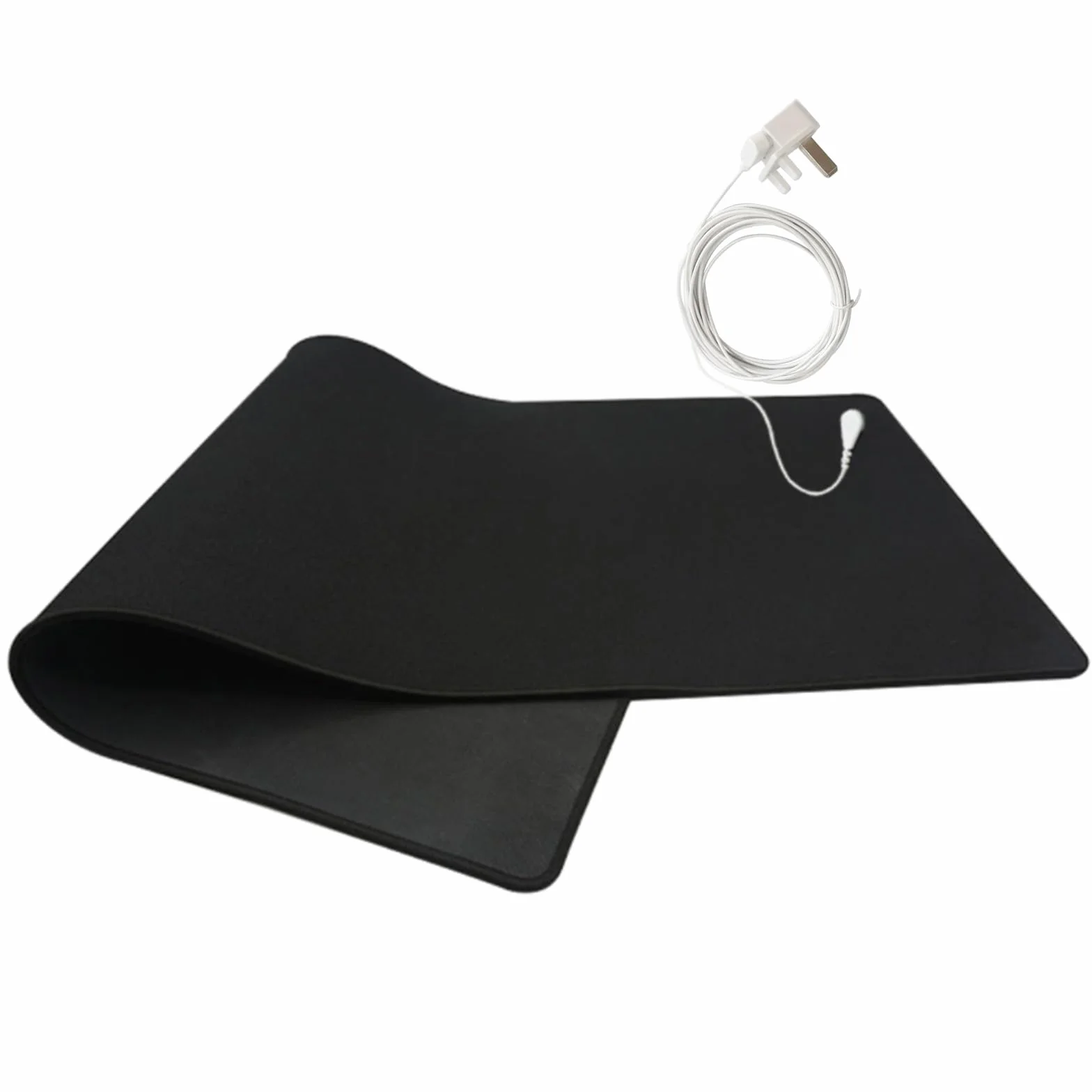 Mata uziemiająca do terapii stóp, mata do jogi, 33 x 60 cm, doskonałe materiały, mata uziemiająca na biurko, lepszy sen, ulepszony odpoczynek podczas treningu, łatwa do czyszczenia