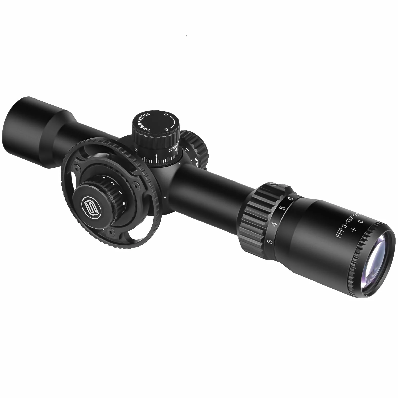 SPINA OPTICS Celownik optyczny 3-15x32 FFP dla karabinu myśliwskiego Pierwsze ogniskowe płaszczyzny taktyczne strzelby myśliwskie z RGB Mil-dot podświetlaną siatką