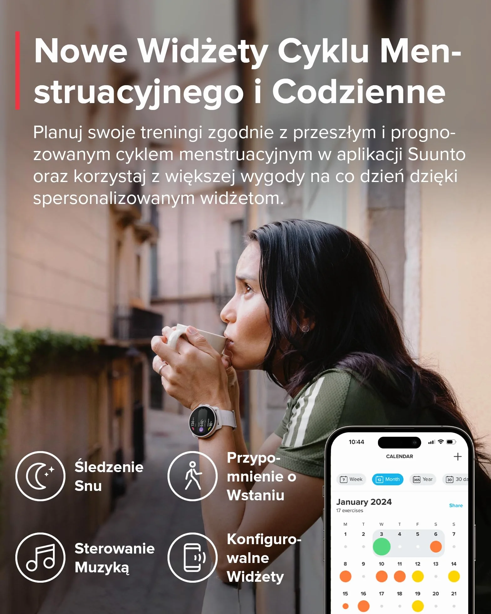 SUUNTO Race S Zegarek Biegowy Amoled Dwuzakresowy GPS Sportowy Śledzenie HRV Snu Plan Treningowy SI Mapy Offline Wodoodporność 50M