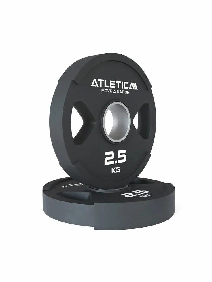 ATLETICA Sigma Starter zestaw hantli treningowych Sigma | 65 kg Dual-Gripper Plates | Pro Collars | Twoje wejście w świat sportów siłowych