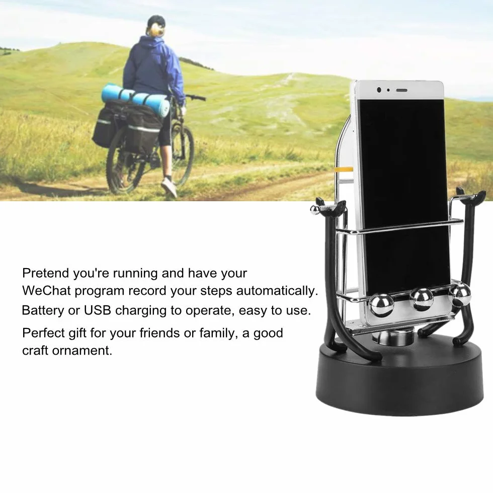 Shake Wiggle Device Handy-Wiggle-Gerät Automatische Schwenkbewegung für Mobiltelefon WeChat Run Step Count Program
