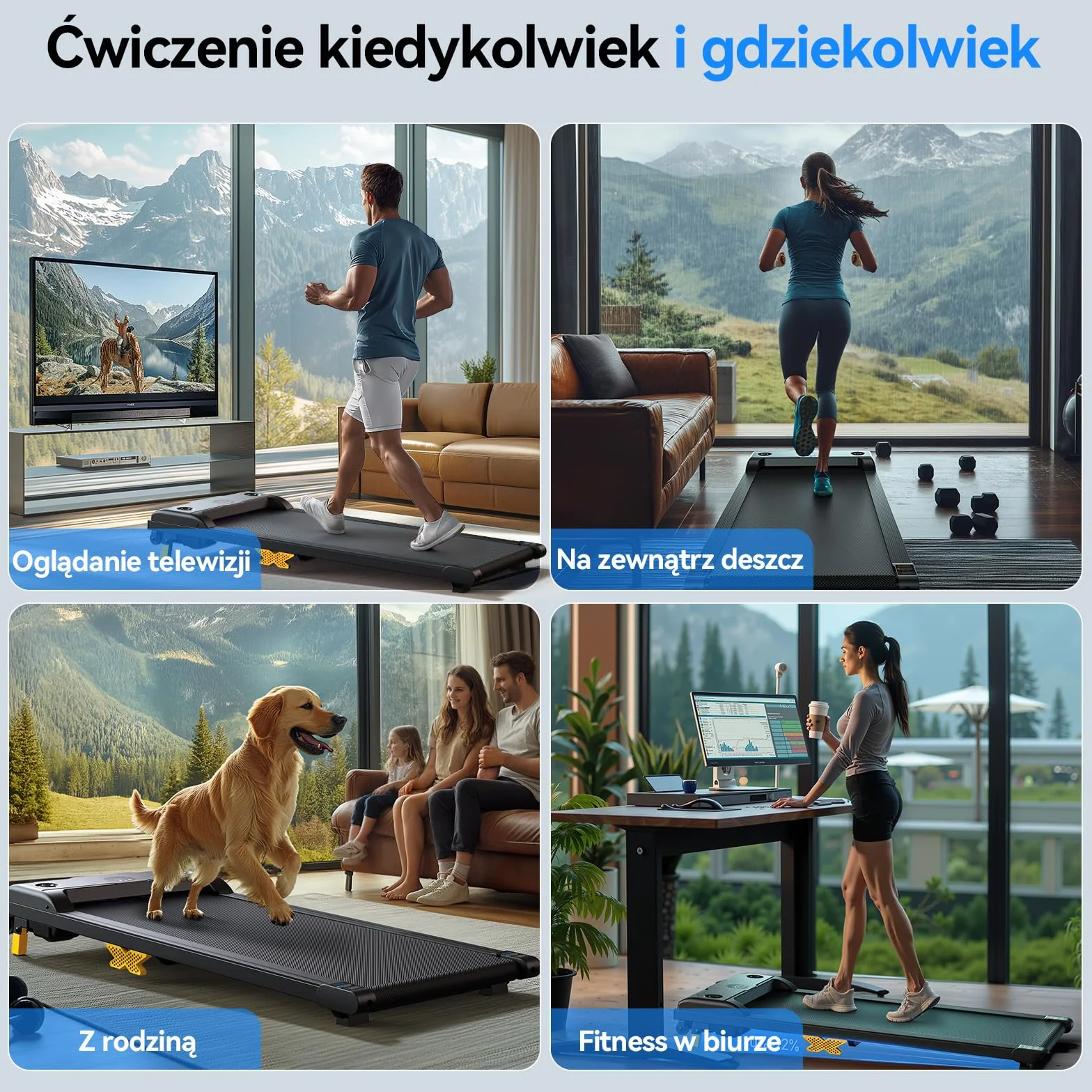 Podkładka do chodzenia z nachyleniem, 2,5 KM, przenośna bieżnia 3 w 1, z pilotem zdalnego sterowania, wyświetlacz LED, ukryty przełącznik bezpieczeństwa, mini maszyna do biegania, do domowego biura