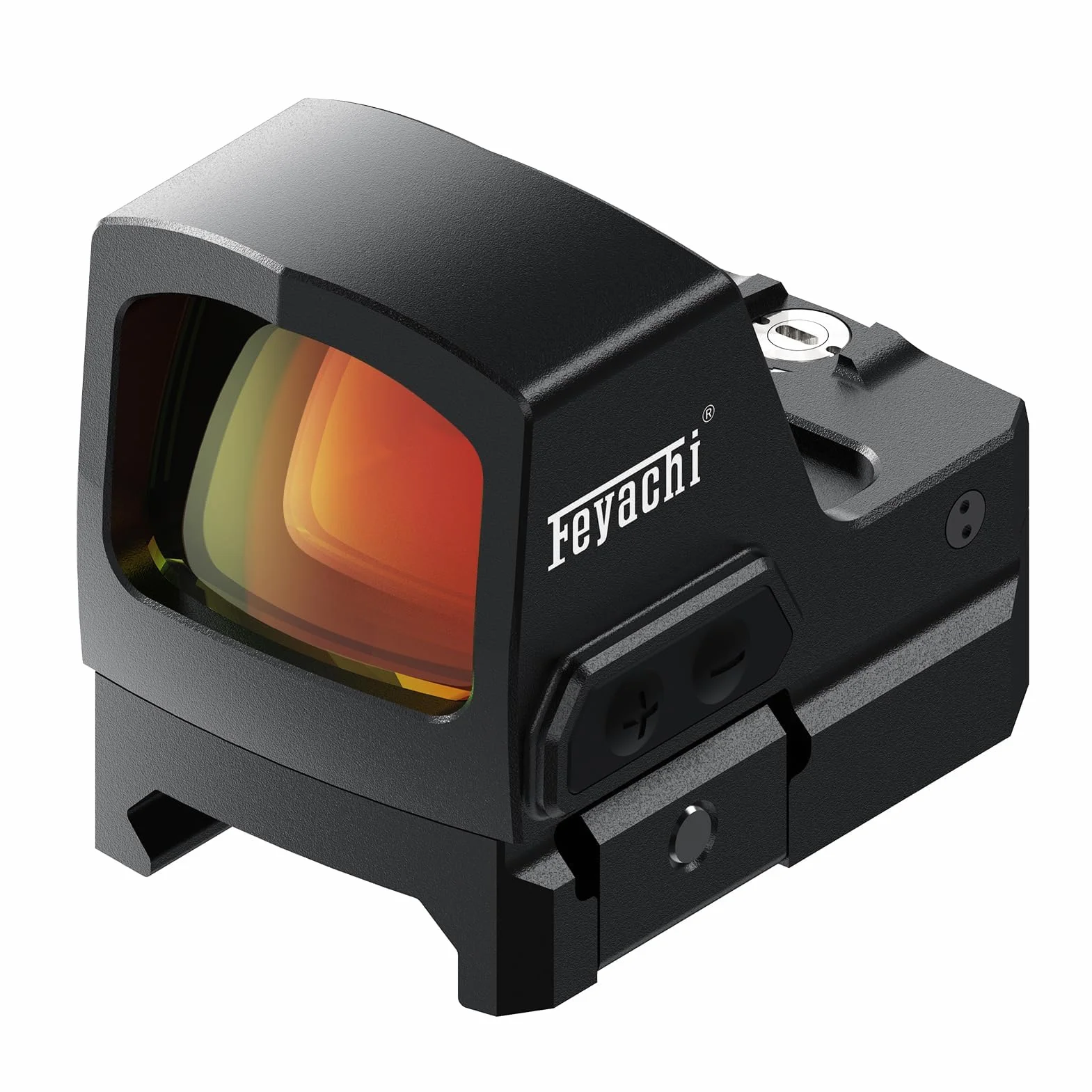 Feyachi RDS-57 Pistoletowy celownik z czerwoną kropką 2 MOA Luneta celownicza Shake Awake z czerwoną kropką do pistoletowego celownika refleksyjnego RMR z płytką adaptera do podstawy MOS i Picatinny
