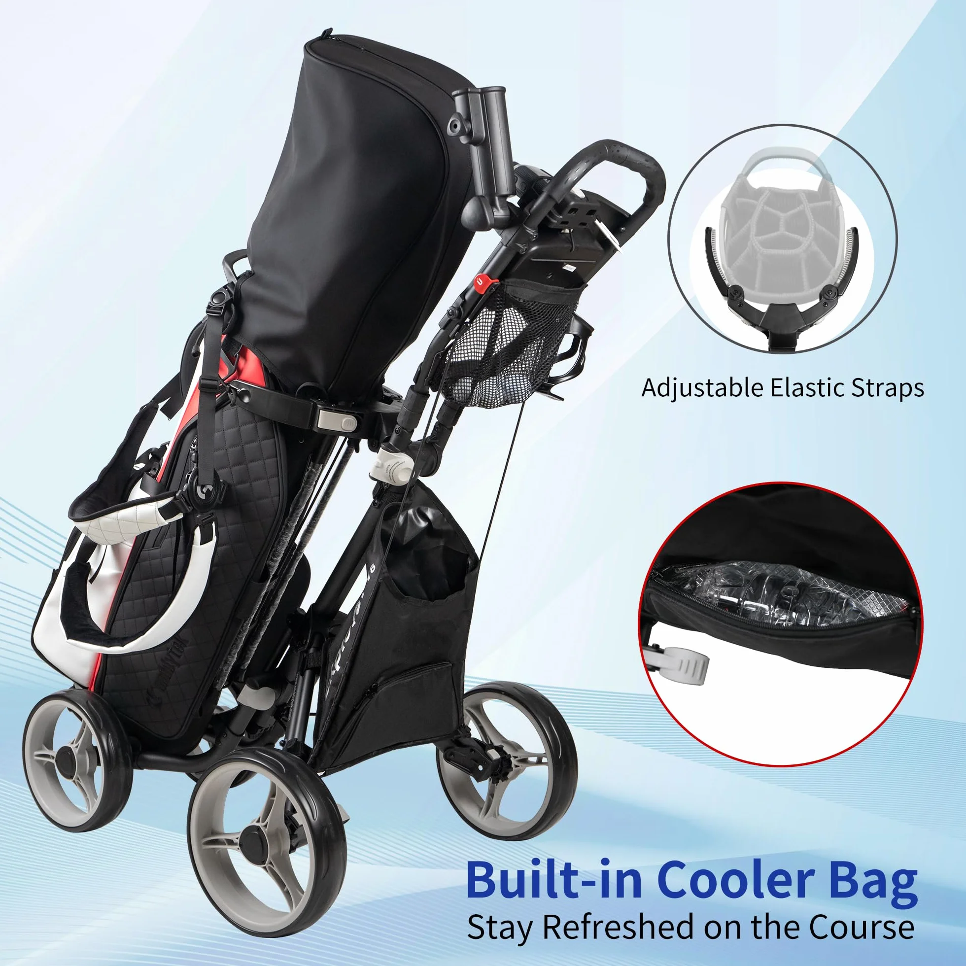 CaddyTek Explorer V8 – SuperLite 4-kołowy wózek golfowy, wersja Explorer 8
