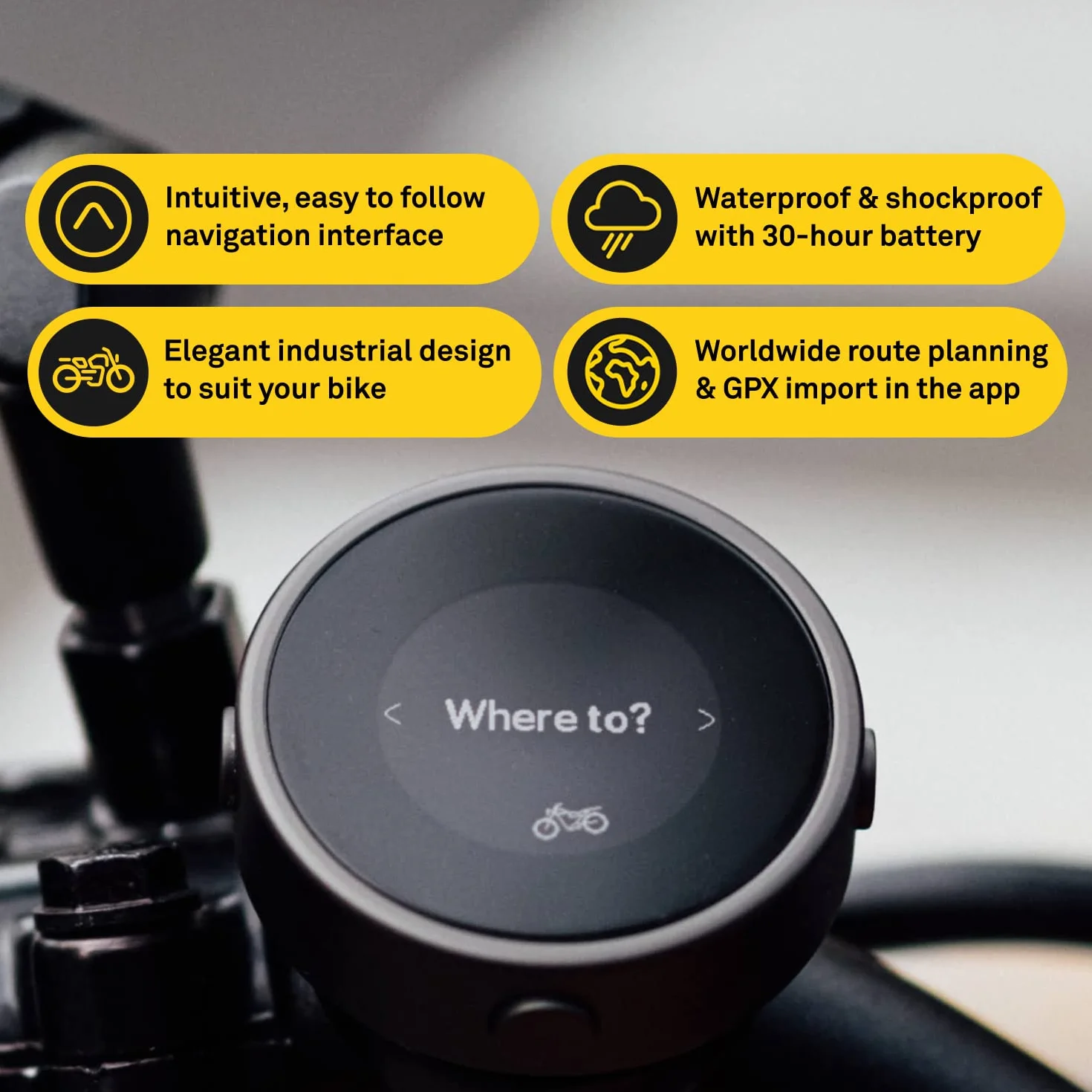 Beeline Moto GPS komputer motocyklowy srebrny planowanie trasy nawigacja satelitarna ładowanie USB