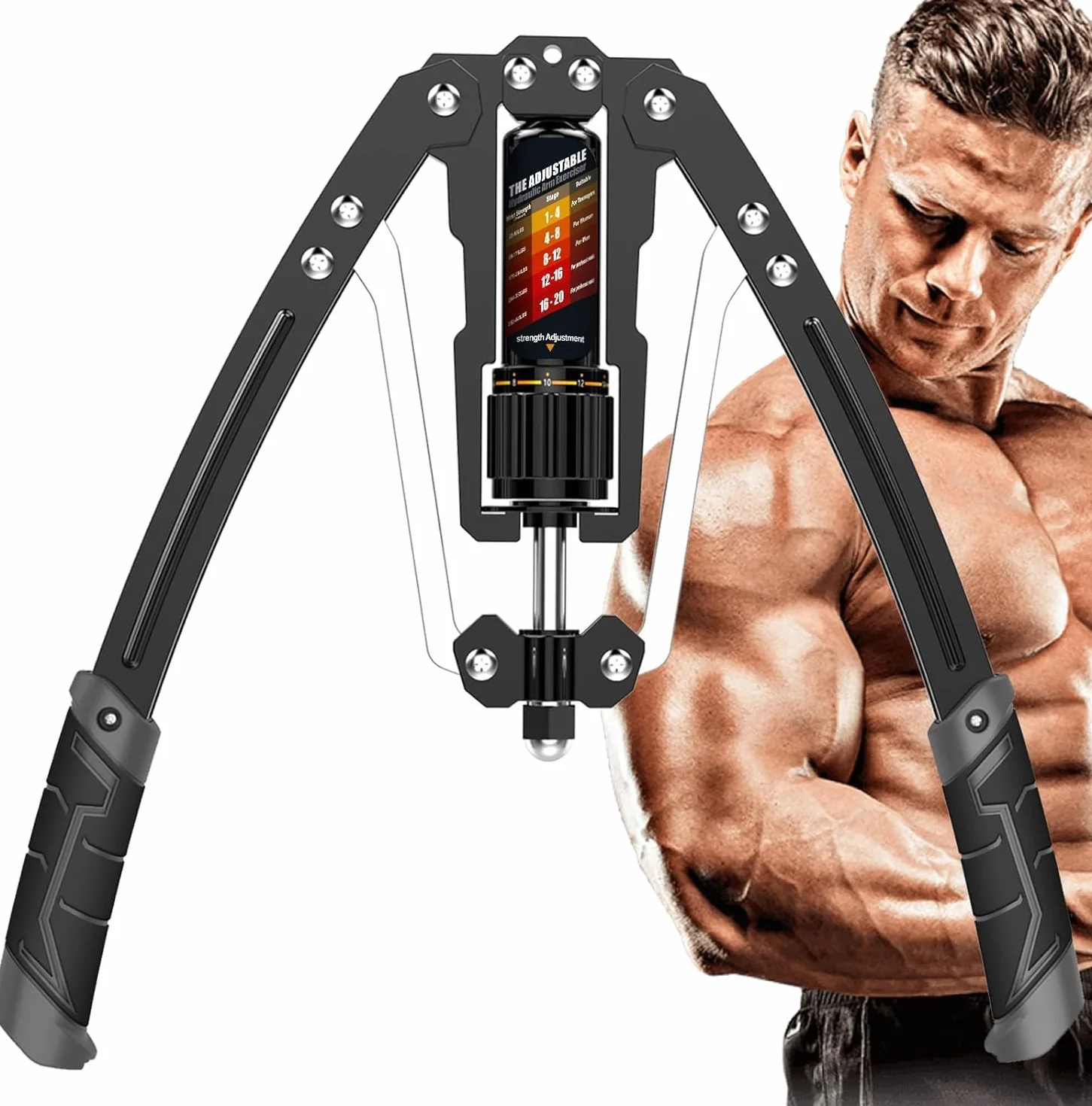EAST MOUNT Twister Arm Exerciser Regulowana moc hydrauliczna 10-199.6 kg Ekspander klatki piersiowej Sprzęt fitness do treningu mięśni ramion