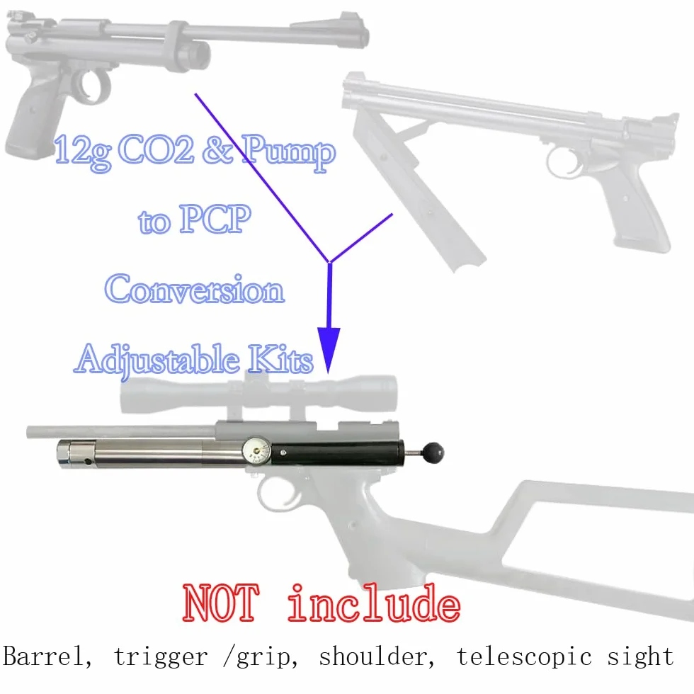 Regulowany zestaw do konwersji wysokiego ciśnienia CO2 dla Crosman 1377 1322 2240
