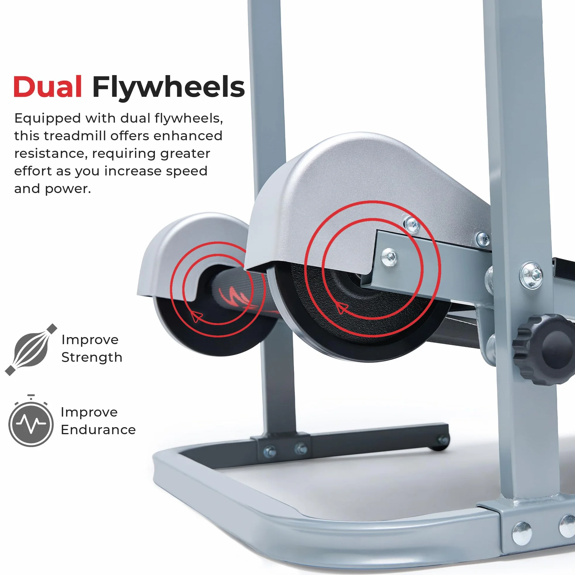 Sunny Health & Fitness SF-T1407M Foldable Treadmill Manual Compact Walking Running Machine Cardio Home Exercise