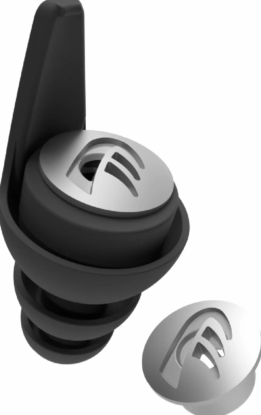 DYNAMIC ear filter -20dB - Wielokrotnego Użytku Wysokiej Jakości Ochrona Słuchu na Koncerty, Festiwale, Jazdę Motocyklem i Imprezy - 4 Rozmiary Zatyczek do Uszu, Etui i Sznurek – Produkt Holenderski