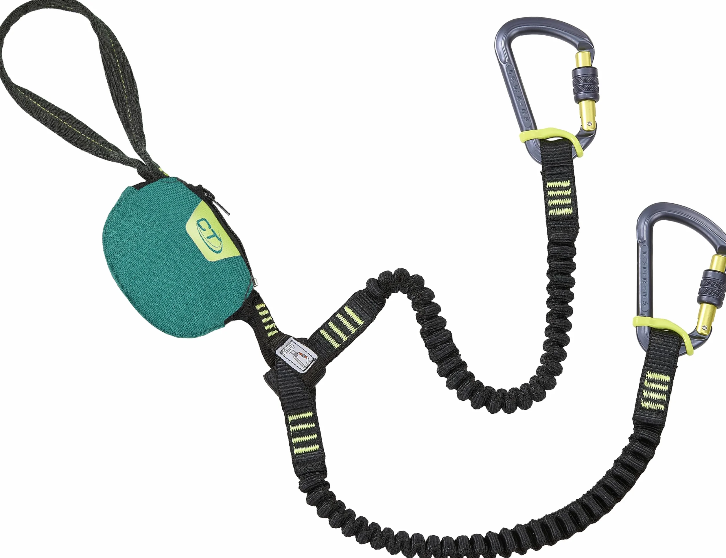 Climbing Technology Via Ferrata-Kit Classic S-M Unisex Dorosły, Zielony