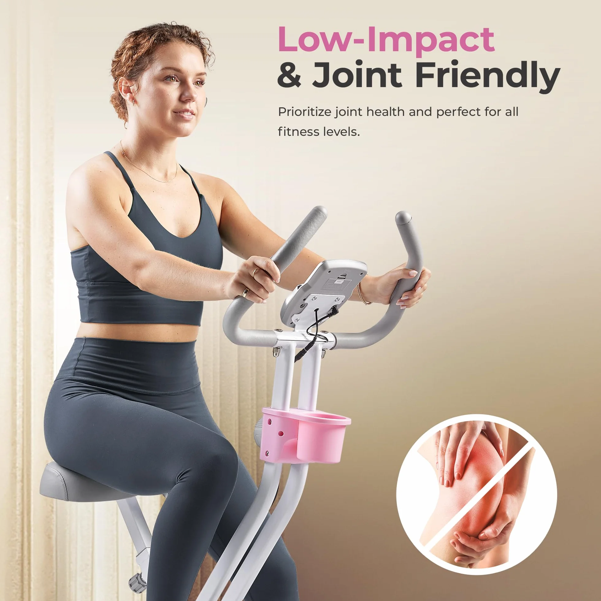 Sunny Health & Fitness X-Bike Pro Składany Rower Treningowy Magnetyczny 136 kg 14-Stopniowy Opór