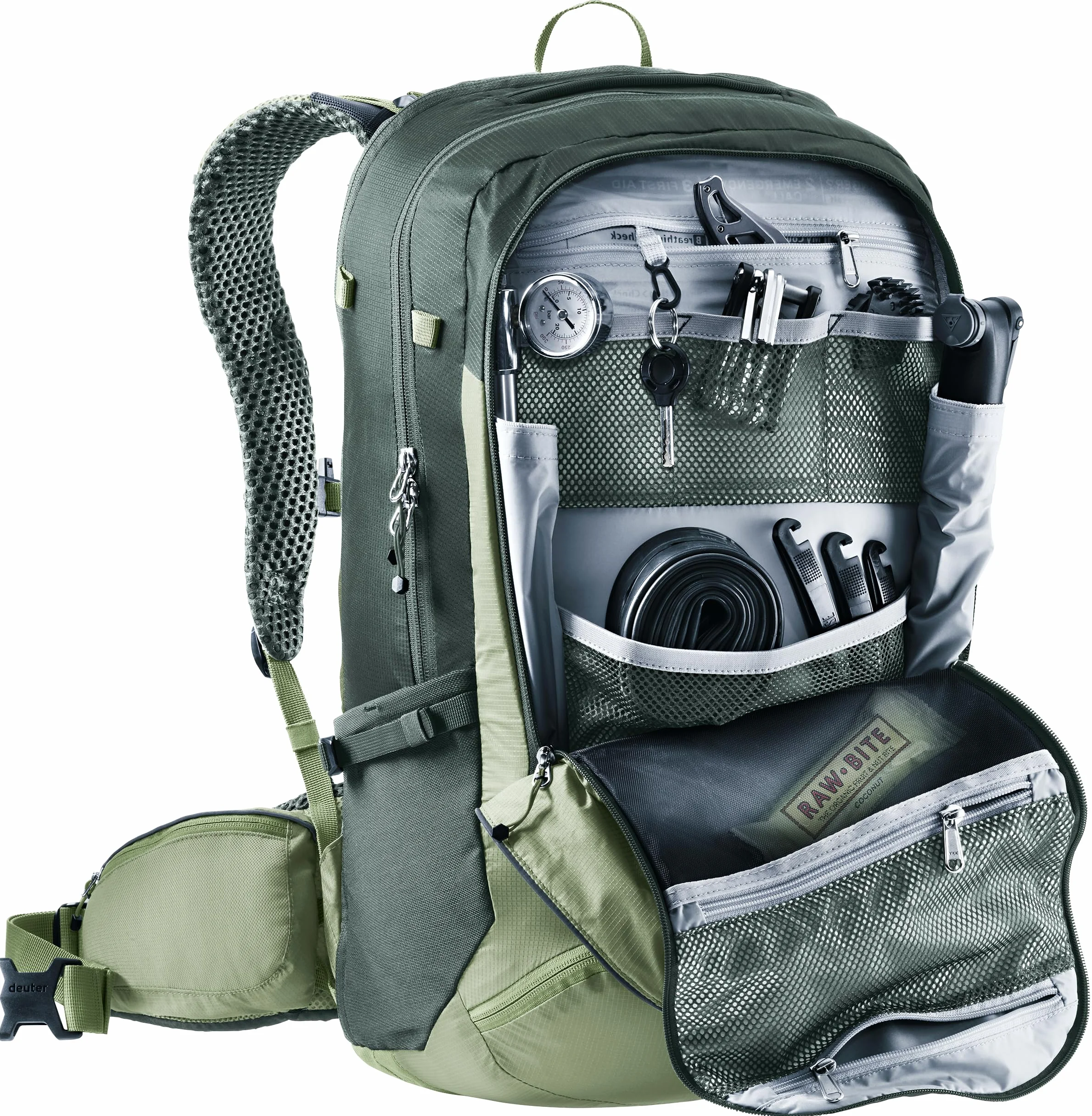 deuter Trans Alpine Pro 28 plecak rowerowy, Grove-ivy, 28 L, Minimalistyczny