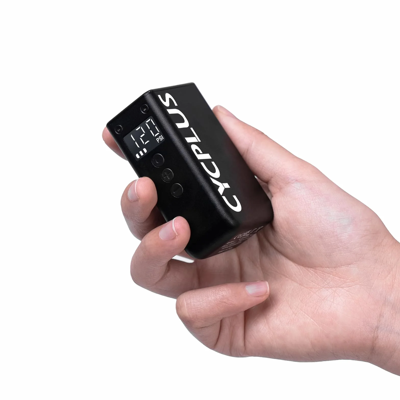 CYCPLUS Pompa mini miernik, MAX 120 PSI, akumulator, bezprzewodowy, automatyczny stop, zawory Presta i Schrader, do rowerów górskich, miejskich, szosowych i E-Bike AS2 Pro (aktualizacja 2025)