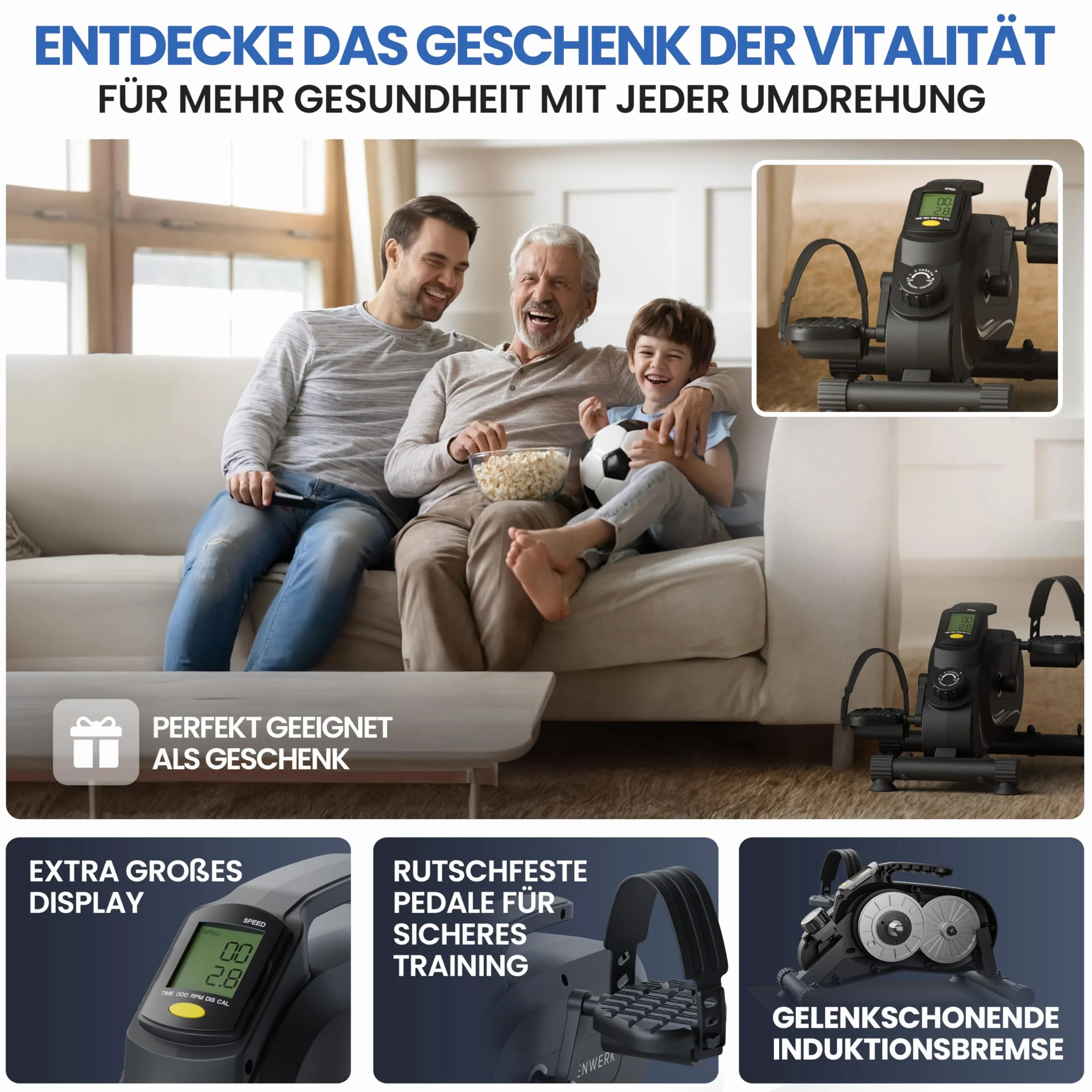 HELDENWERK Pro Trainer trener ramion i nóg dla seniorów