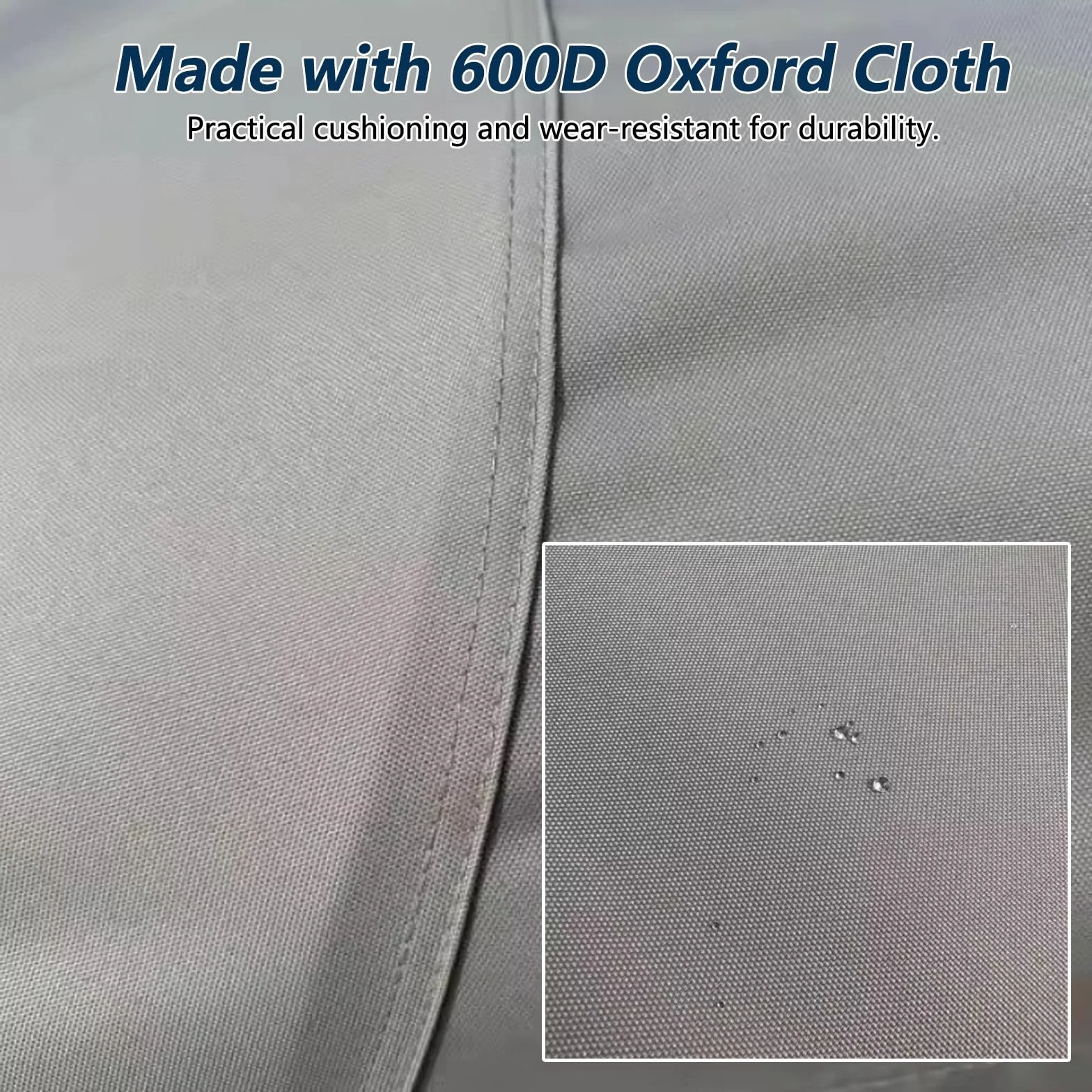 Bimini Top na łódź, baldachim przeciwsłoneczny, ochrona przed promieniowaniem UV i deszczem, tkanina Oxford 600D, odpowiednia do szerokiej gamy naczyń (150-170 cm)