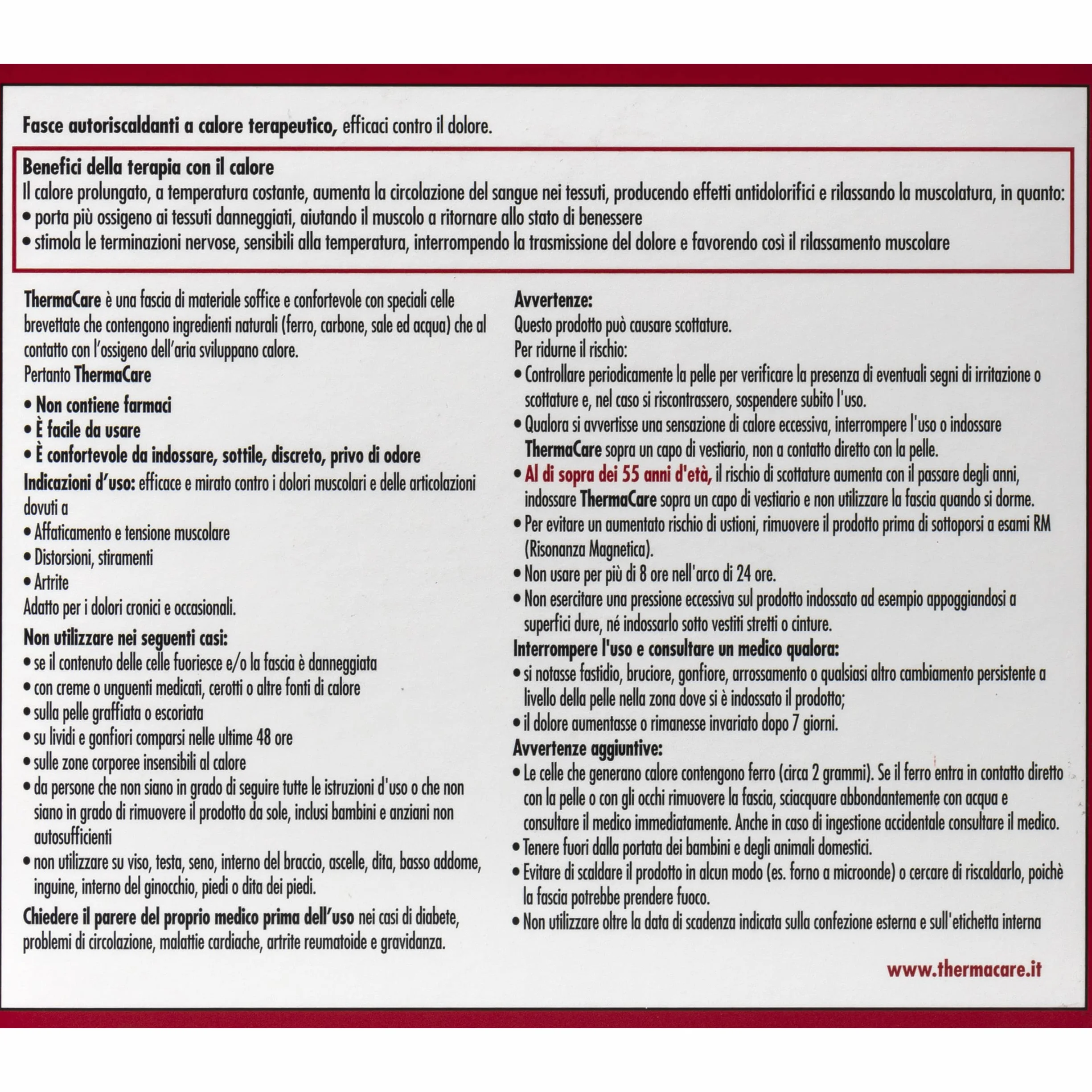 ThermaCare Ansatz-Schulter-Handgelenk-Band-6 Selbsterhitzung