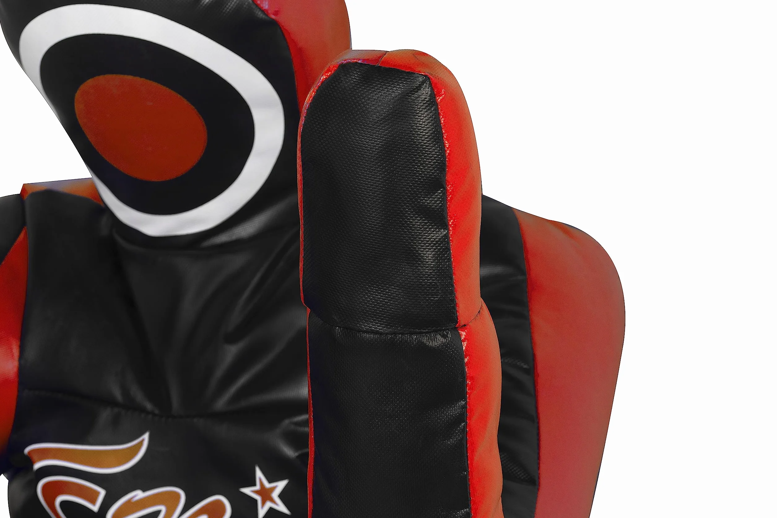 FNine Sports MMA Grappling Dummy, BJJ Wrestling Dummy Defensive Position Brazilian JIU Jitsu Submission Samoobrona Trening Judo Worek bokserski Winyl Smoczek 180 cm bez wypełnienia