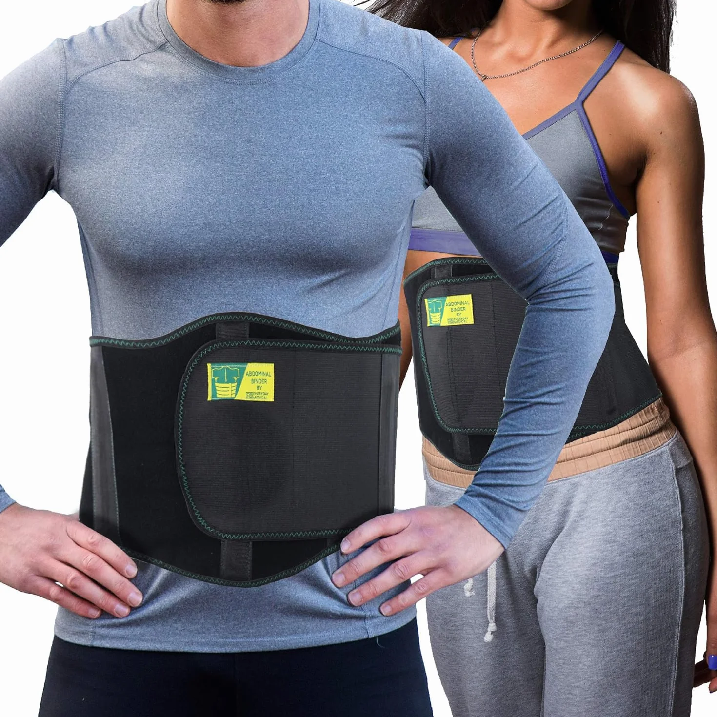 Ergonomiczny pas na przepuklinę pępkową | Opaska brzuszna do wsparcia przepukliny | Pasek na przepuklinę pępkową z podkładką uciskową | Wsparcie przepukliny brzusznej dla mężczyzn i kobiet | L/XXL