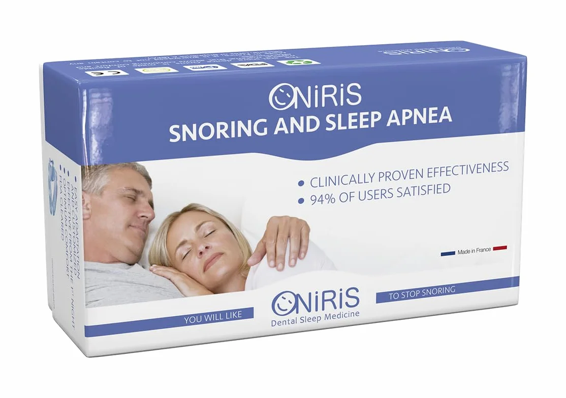 ONIRIS - Orteza przeciw chrapaniu - Klinicznie zatwierdzona na bezdech senny - Made in France - Rynna dentystyczna - Zaawansowana orteza żuchwowa - Działa na przyczyny złego snu.