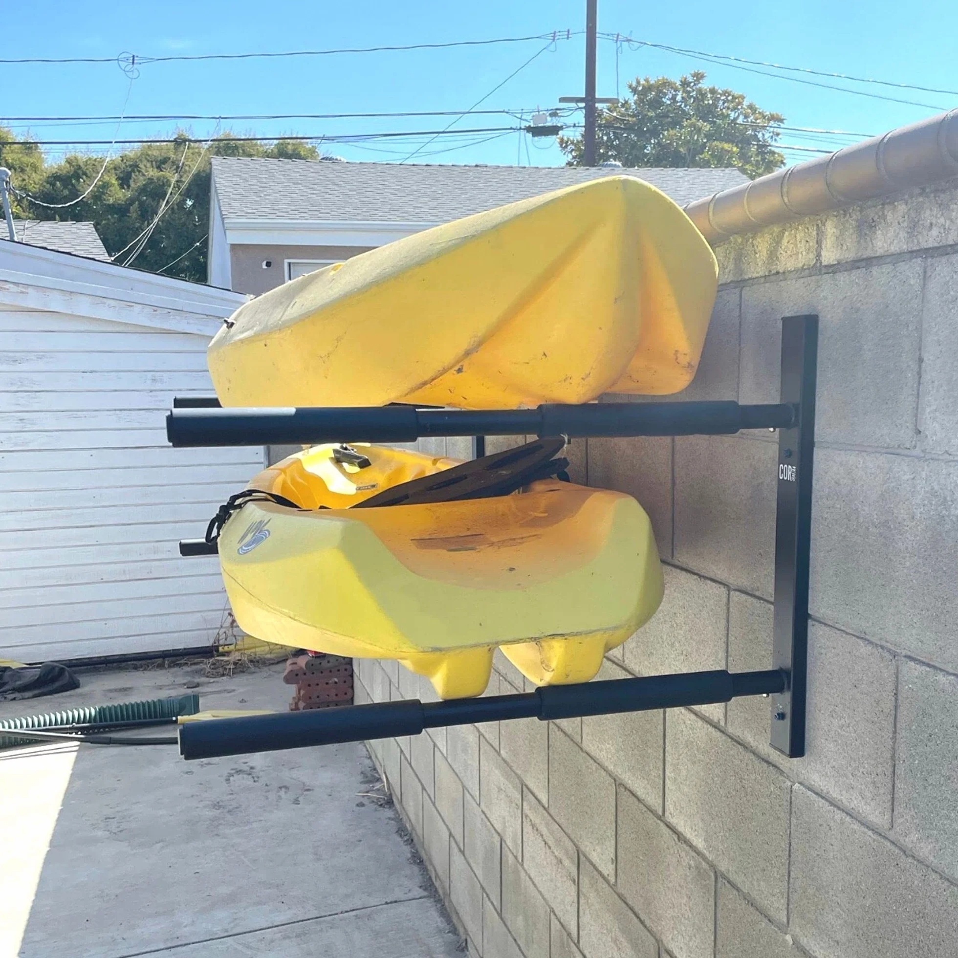 COR Surf Podwójna deska surfingowa Rack | wysokowydajny uchwyt ?cienny SUP do deski paddleboardowej lub surfingowej SUP i longboard