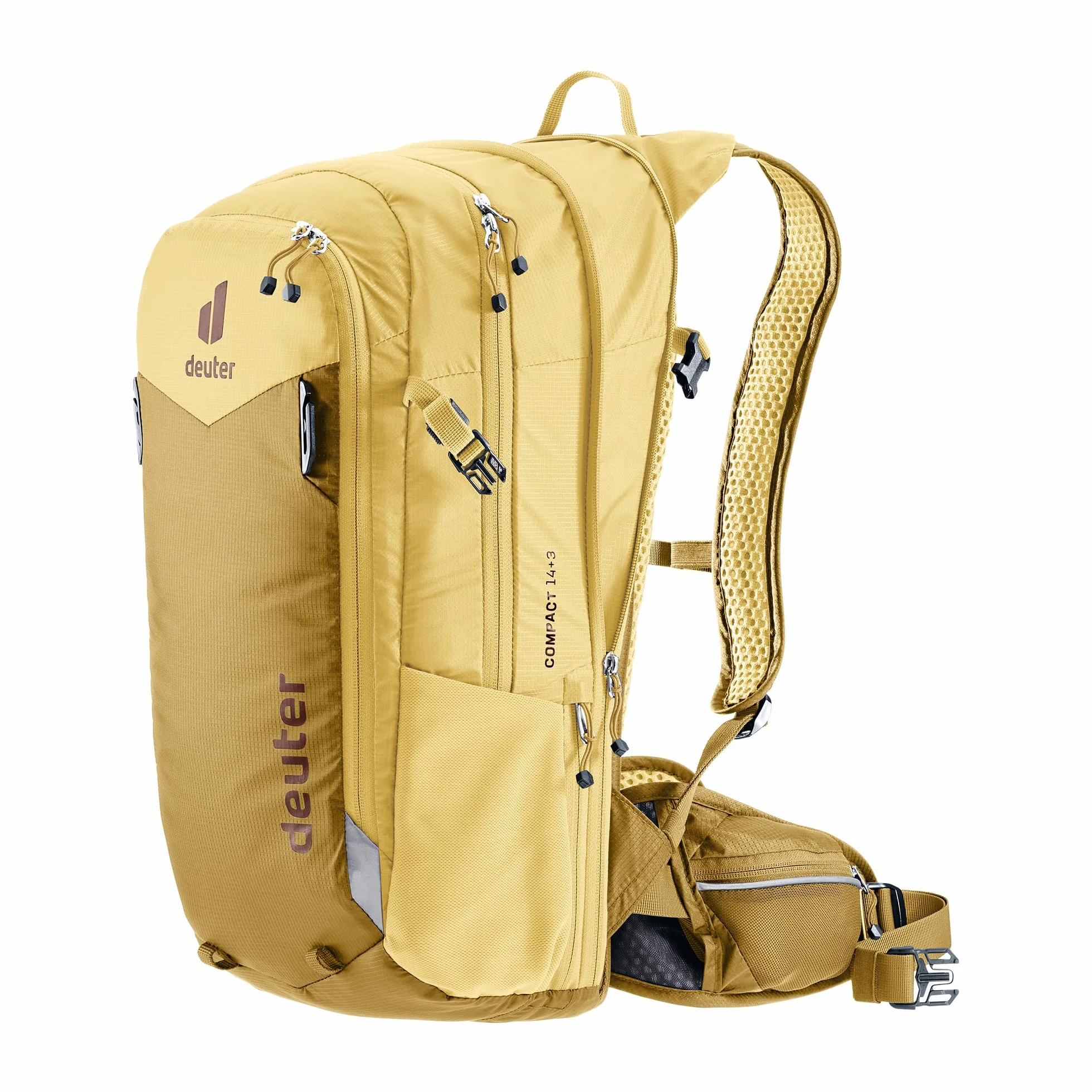 Deuter Compact 14+3 Plecak rowerowy męski, Savanna-dune, 14+3 L, Minimalistyczny