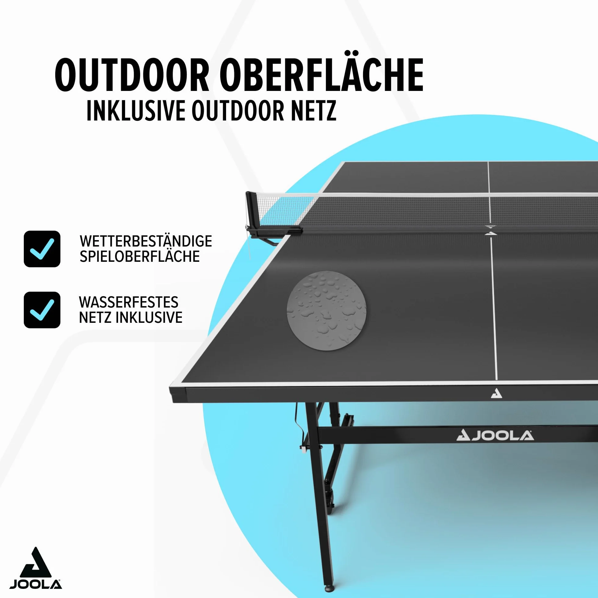 JOOLA Stół do tenisa stołowego Nova 100A outdoorowy składany z siatką