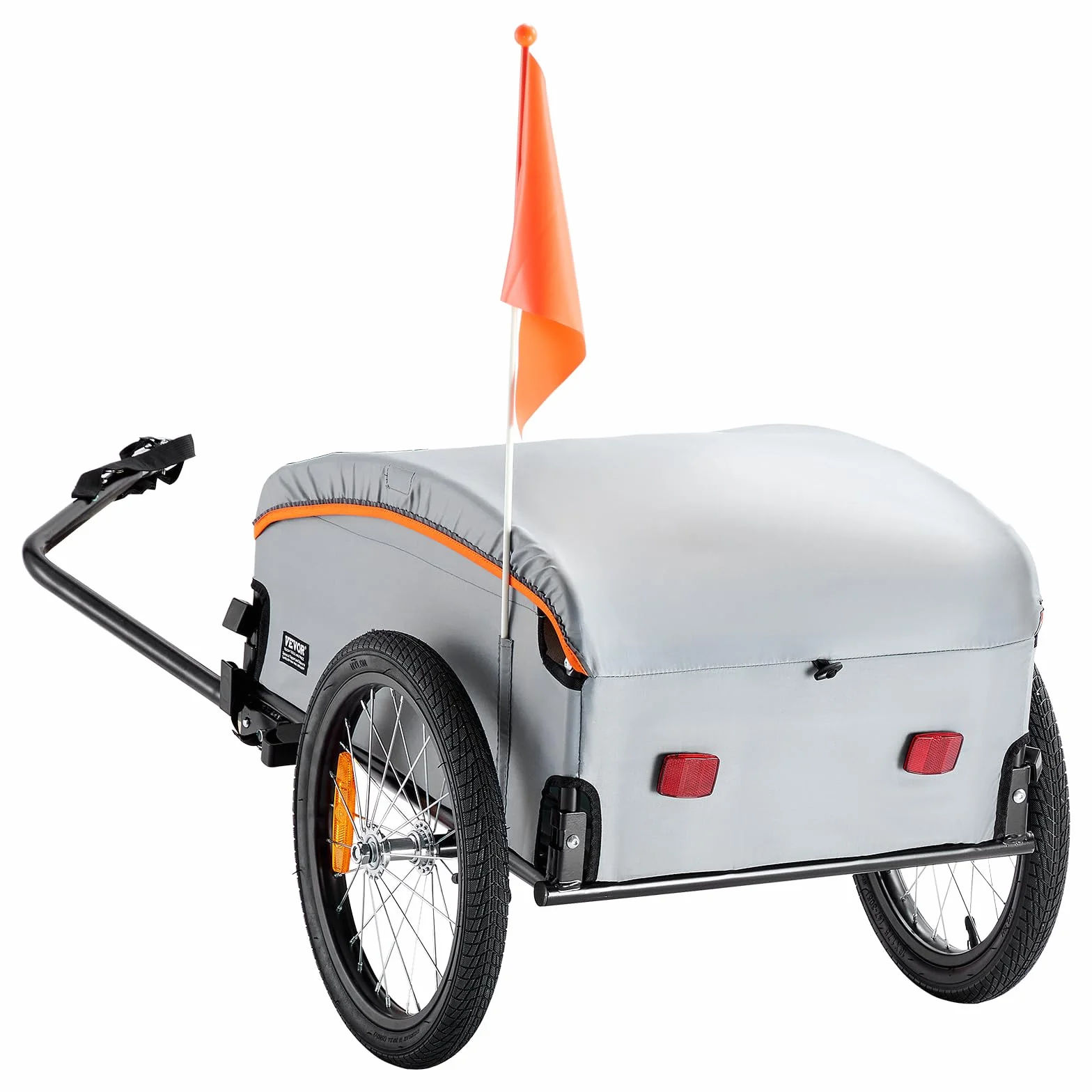 VEVOR Przyczepa rowerowa składana nośność 88/100/72.6 kg uniwersalny zaczep