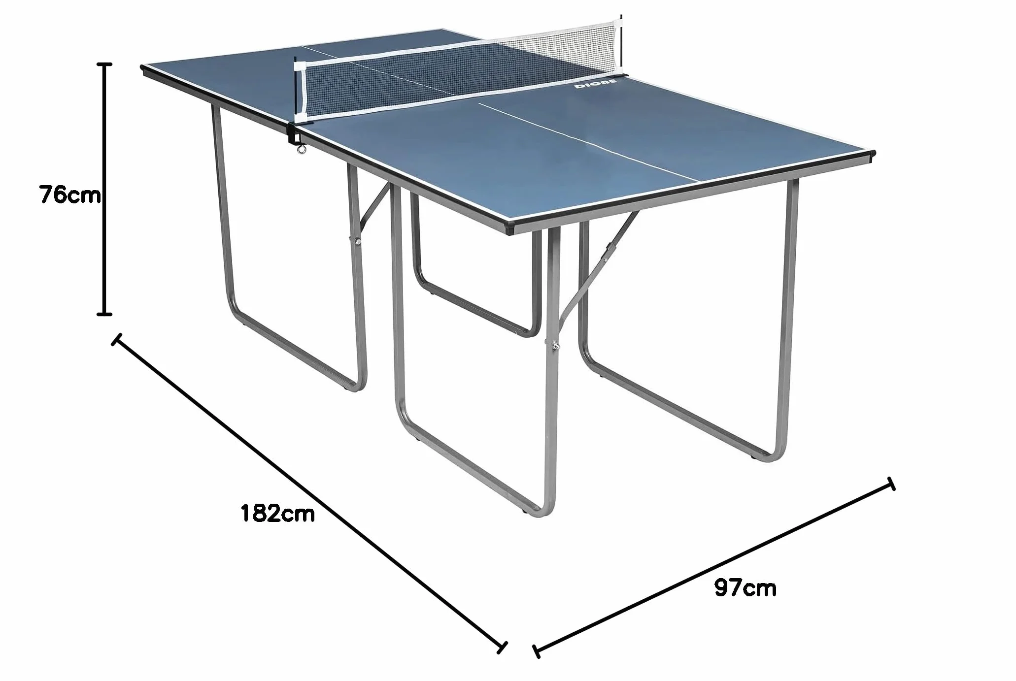 Dione Mini stół do tenisa stołowego 182 x 97 cm do użytku wewnątrz – stół do tenisa stołowego
