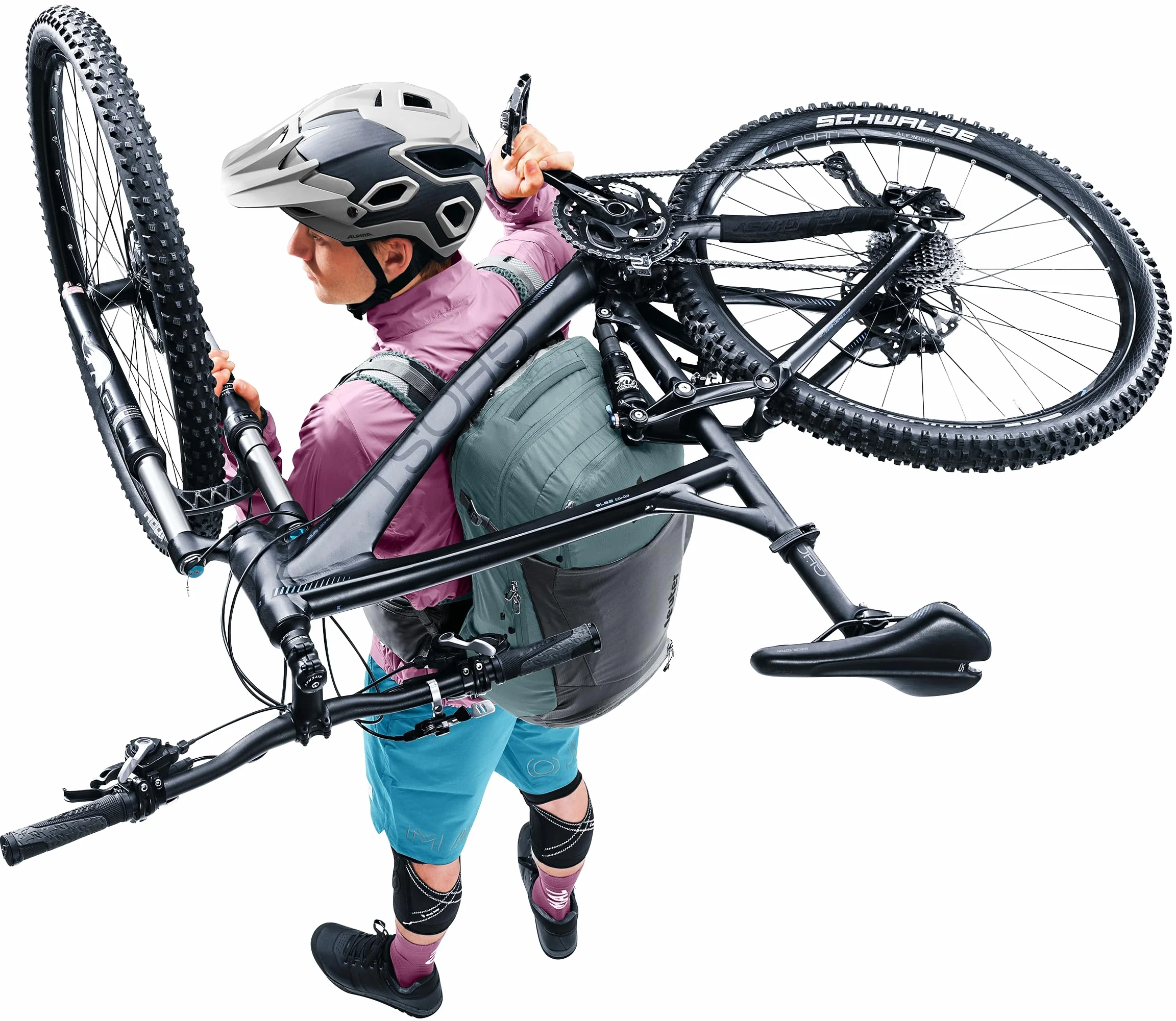 Deuter Trans Alpine Pro 28 Plecak rowerowy Męski, Wielokolorowy, 28 L, Minimalistyczny