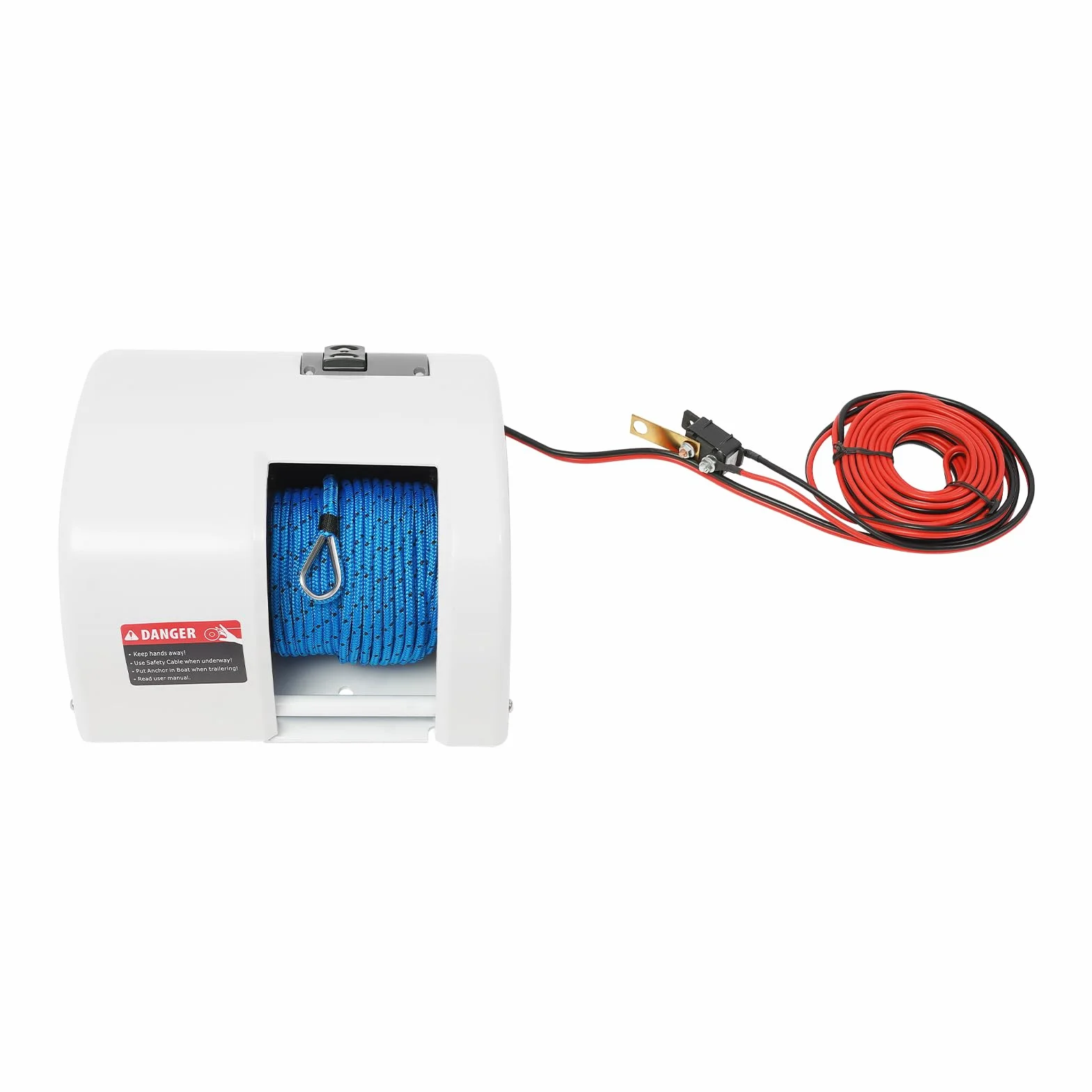 Elektryczna wciągarka kotwiczna z pilotem zdalnego sterowania, 12 V, do łodzi do 25 kg, wodoszczelność IP65, linka 30 m
