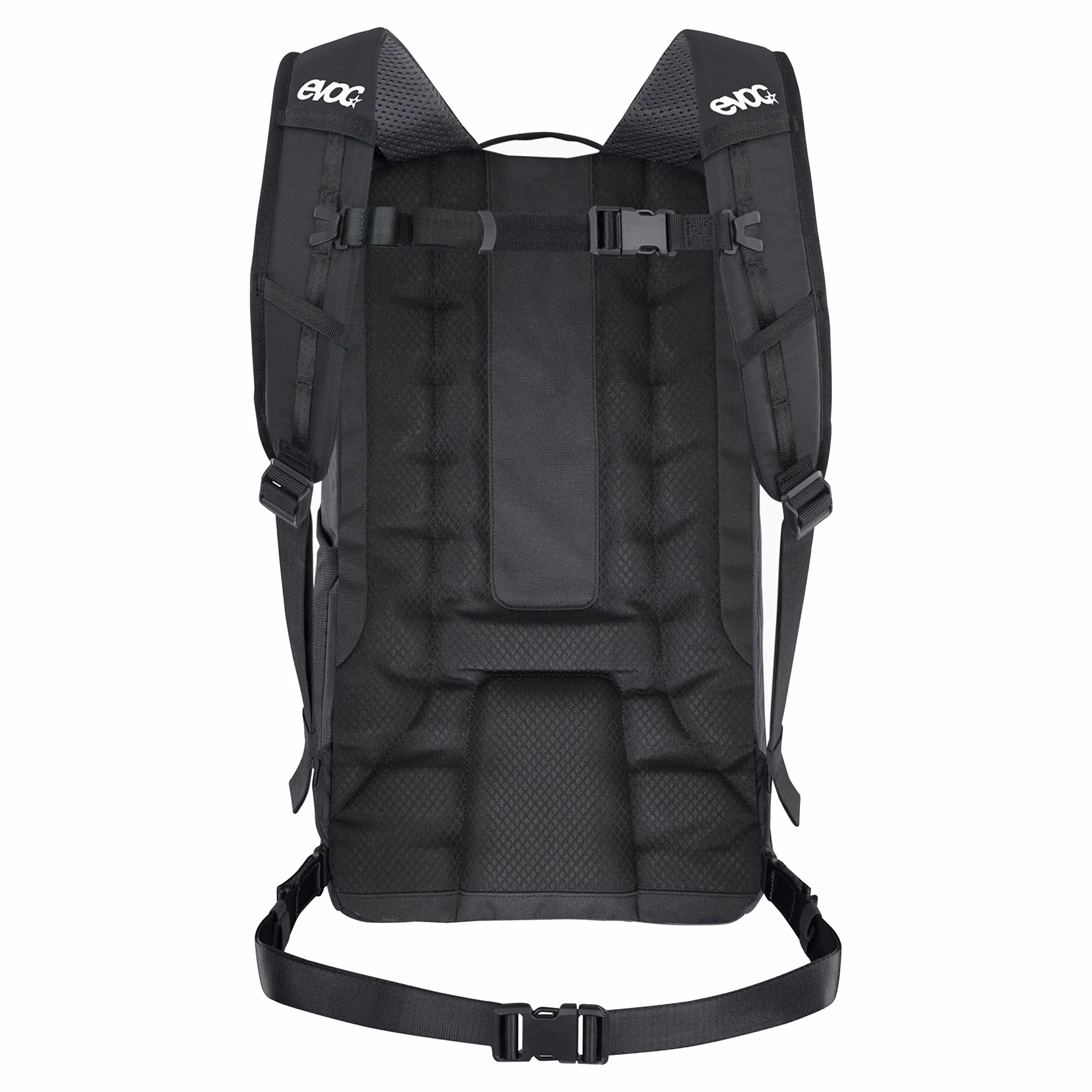 Plecak EVOC COMMUTE 22 (plecak rowerowy, z systemem wentylacji, kieszenią na laptopa, odblaskowy nadruk, waga: 860 g, wymiary: 17 x 28 x 52 cm, pojemność: 22 l), czarny