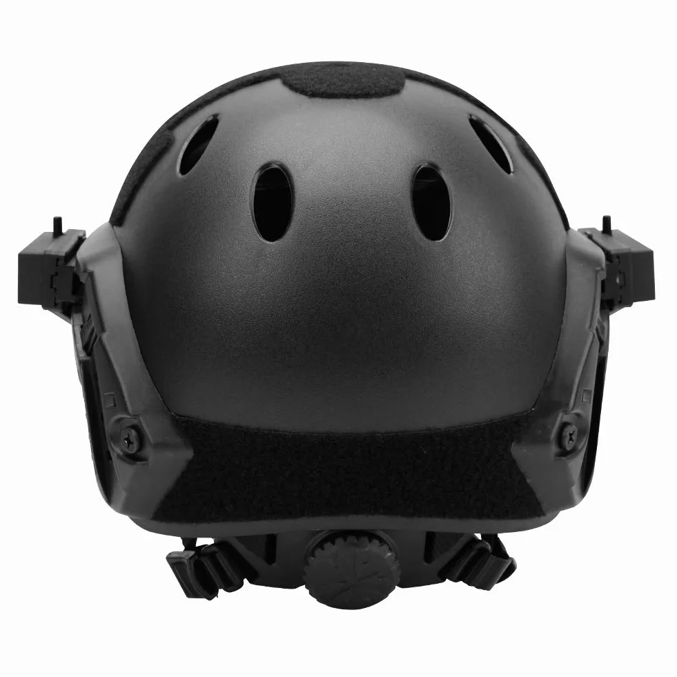 Taktyczny kask PJ Airsoft Fast F22, pełna ochrona twarzy z odpinaną maską i goglami, kask do jazdy na świeżym powietrzu.