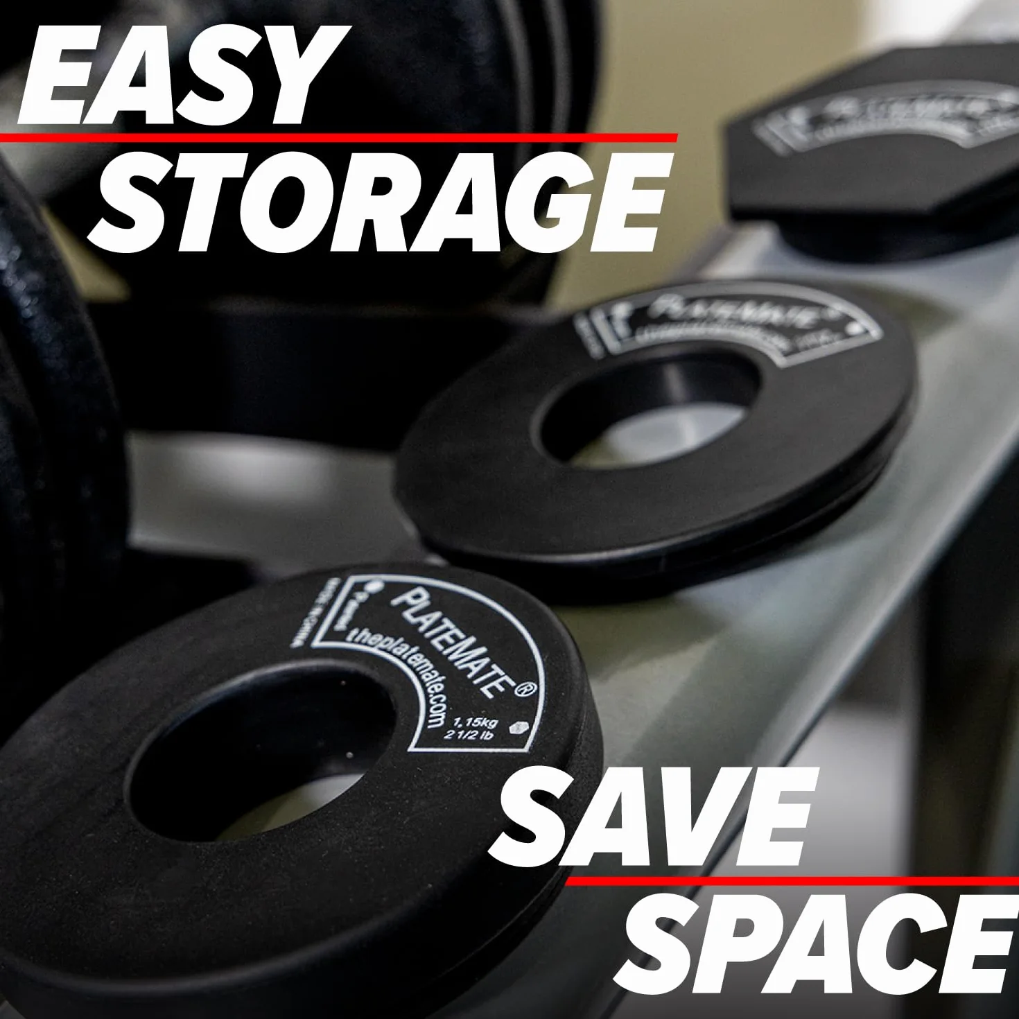 PlateMate Microload Pair 2 1/2 lb. Magnetic Donut Weights