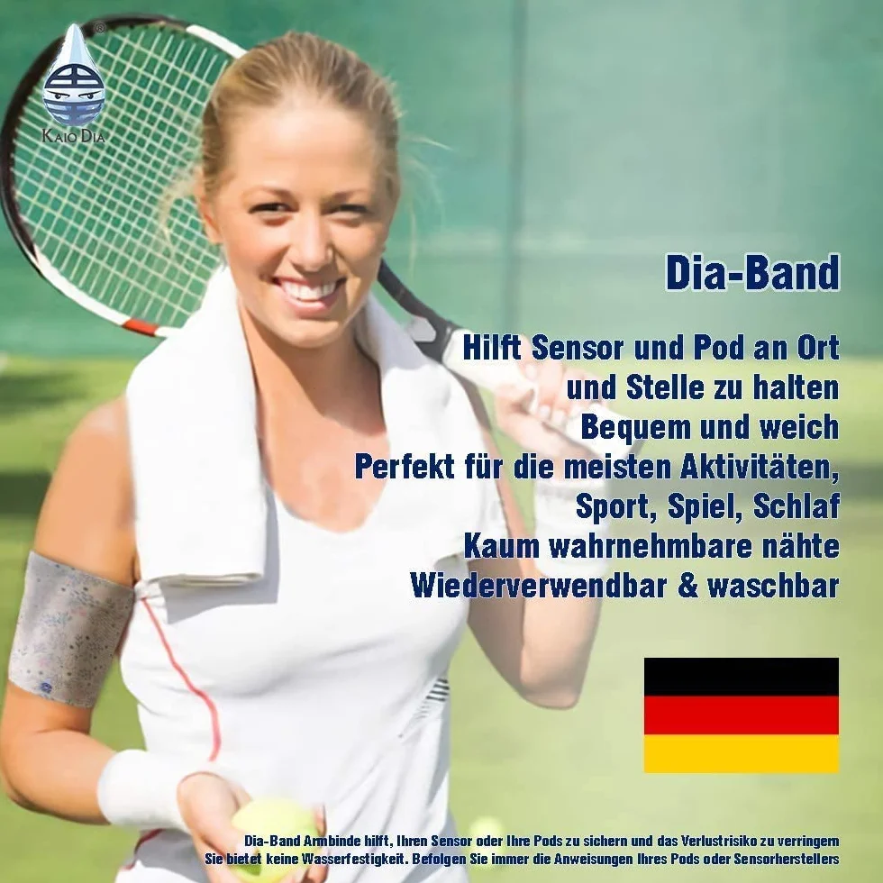 Dia-Band, mankiet ochronny do sensora glukozy Freestyle Libre, Medtronic, Dexcom lub Omnipod - Wygodna i wielokrotnego użytku opaska dla diabetyków. (XS (22-26 cm))