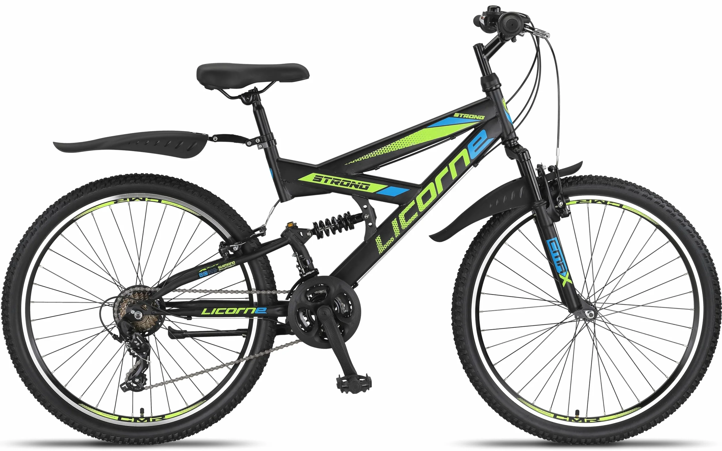 Licorne Bike Premium Strong V rower górski o średnicy 24 i 26", rower dla chłopców, dziewcząt, kobiet i mężczyzn, 21-biegowa przerzutka, pełne zawieszenie