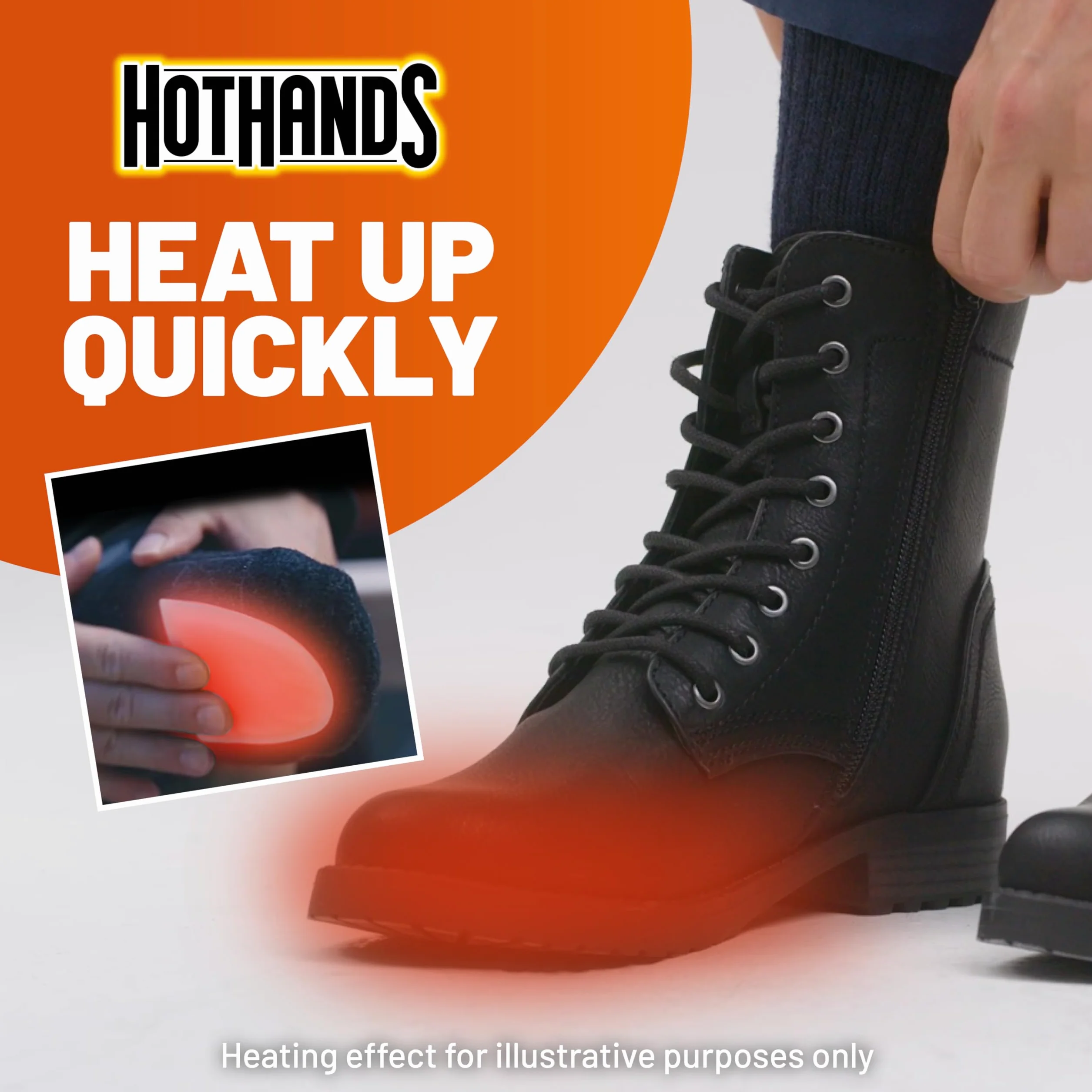 Hothands Dla Meżczyzn Hothands 372-3988 Ocieplacze do Stóp, Biały, 5 Sztuk