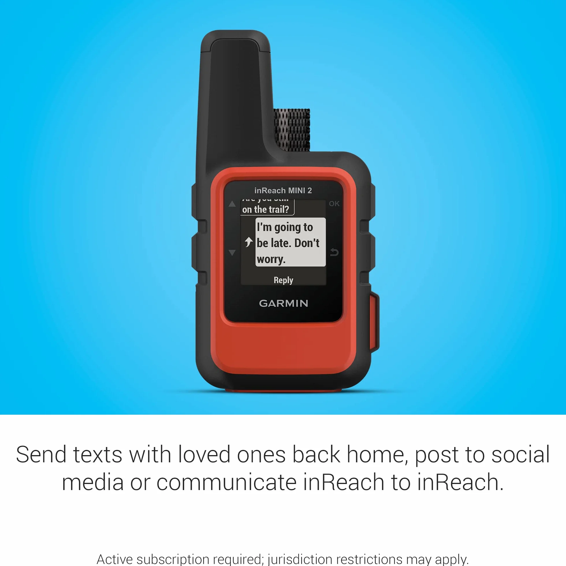 Garmin inReach Mini 2, lekki i kompaktowy komunikator satelitarny, ręczny komunikator turystyczny, pomarańczowy - 010-02602-00
