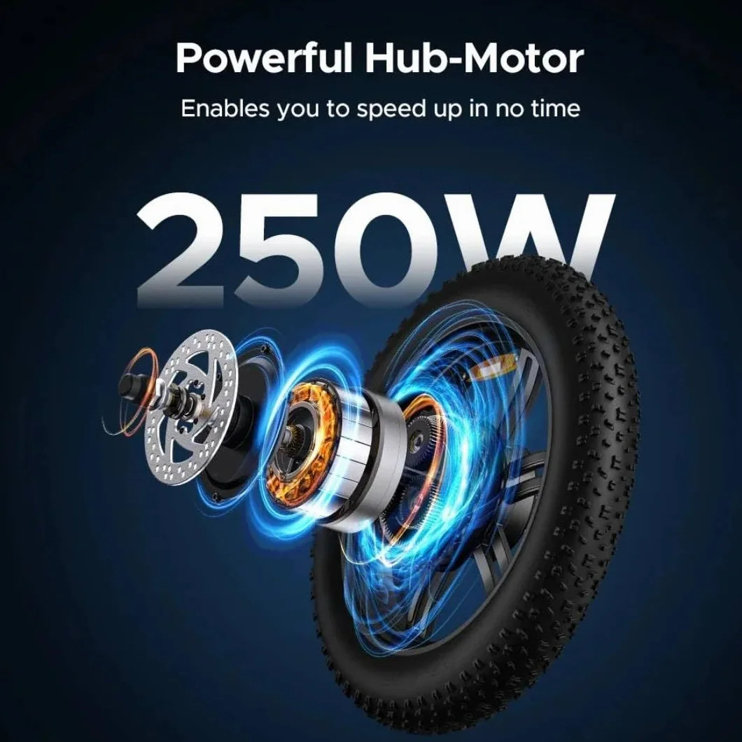 ENGWE L20 SE Rower elektryczny dla dorosłych 250 W Składany rower elektryczny 36 V 15,6 Ah Wymienna bateria 20 "x 3,0 Rower elektryczny z grubymi oponami Składane rowery elektryczne (Zielony)